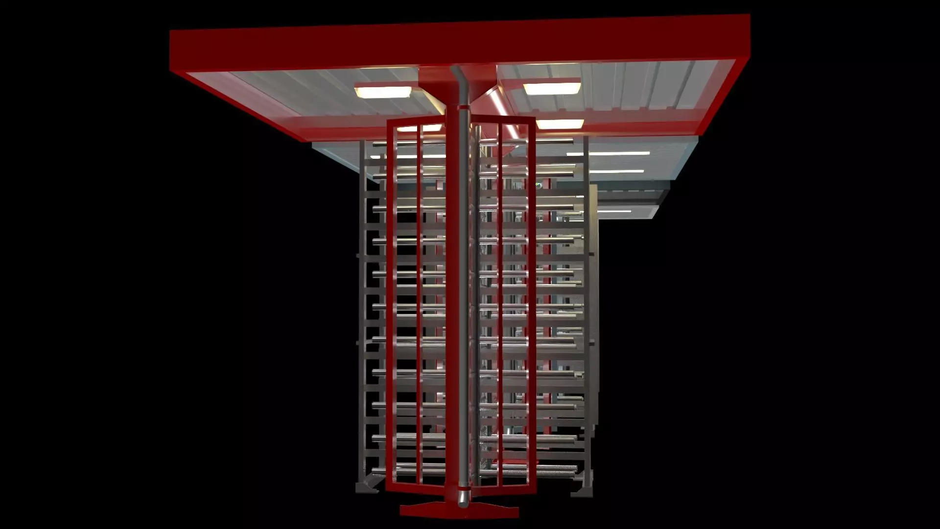 Full Height Turnstiles 3D model_11