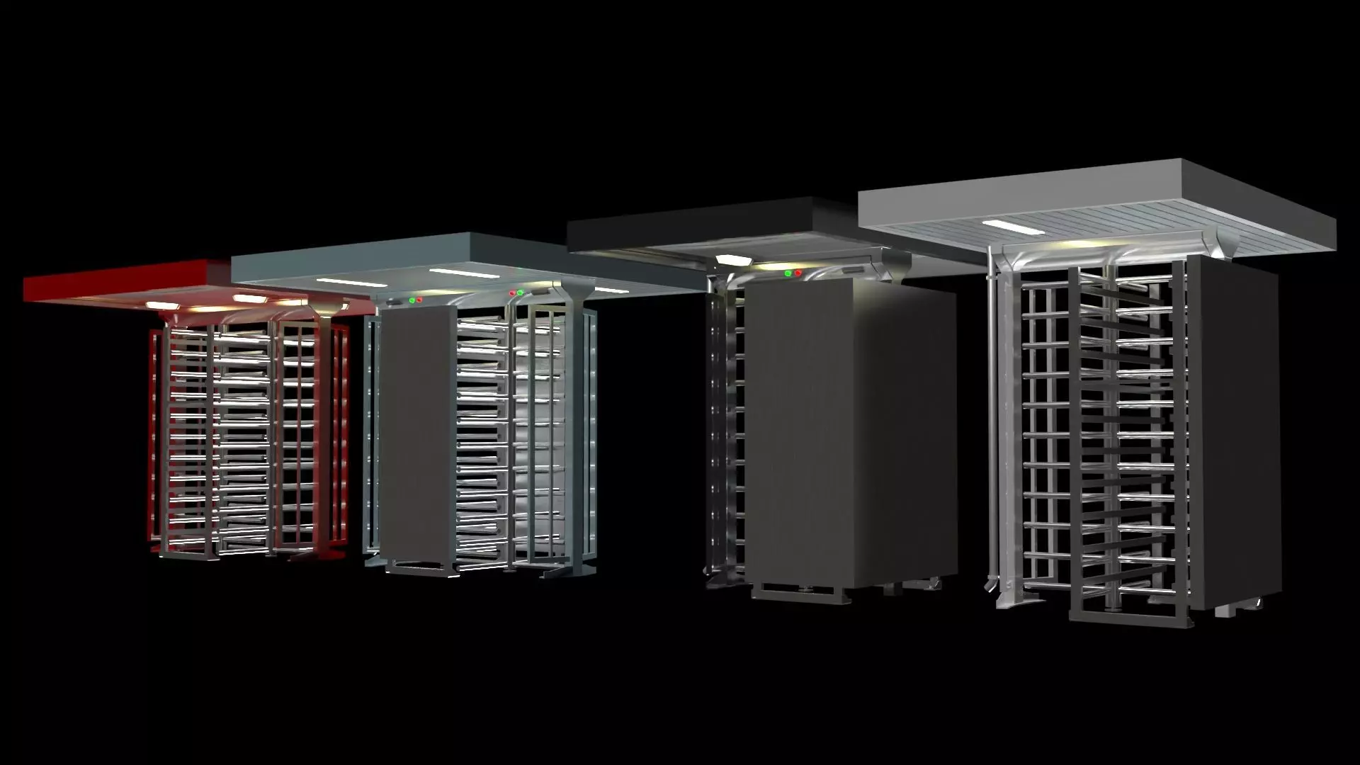 Full Height Turnstiles 3D model_7