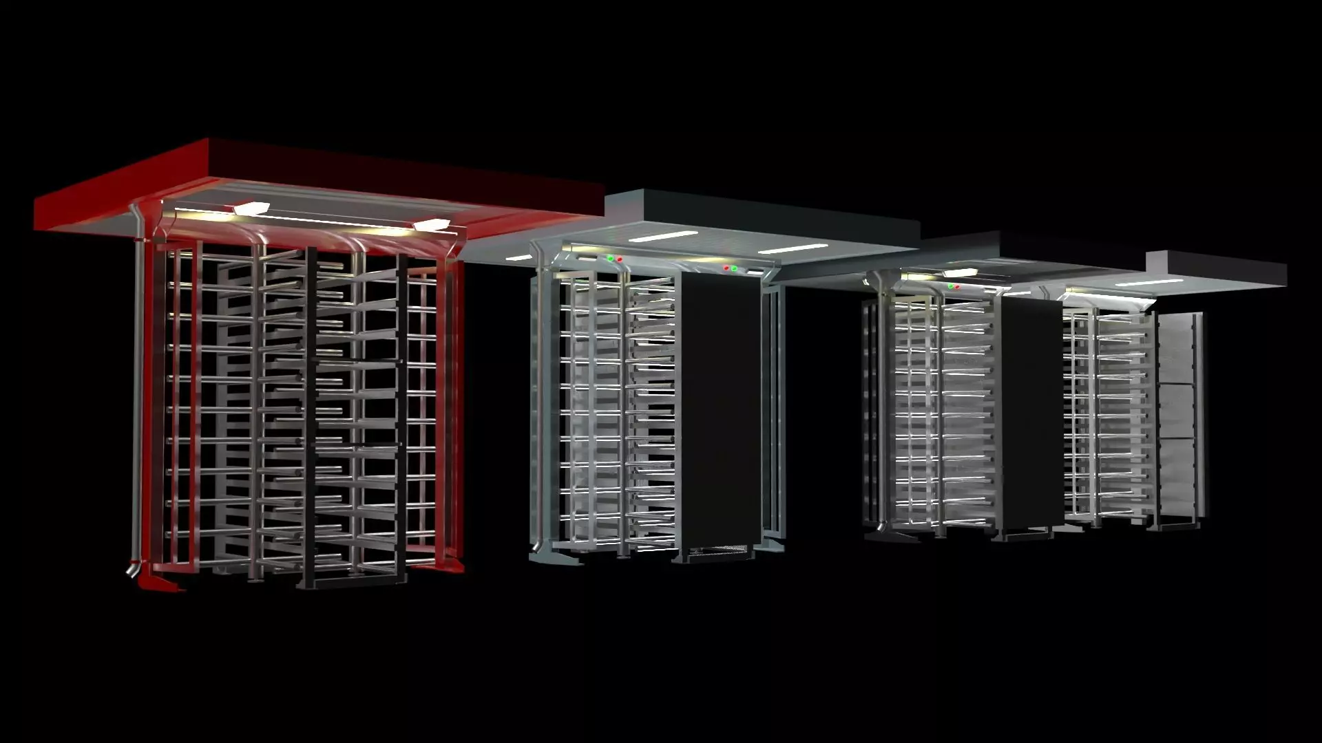 Full Height Turnstiles 3D model_9