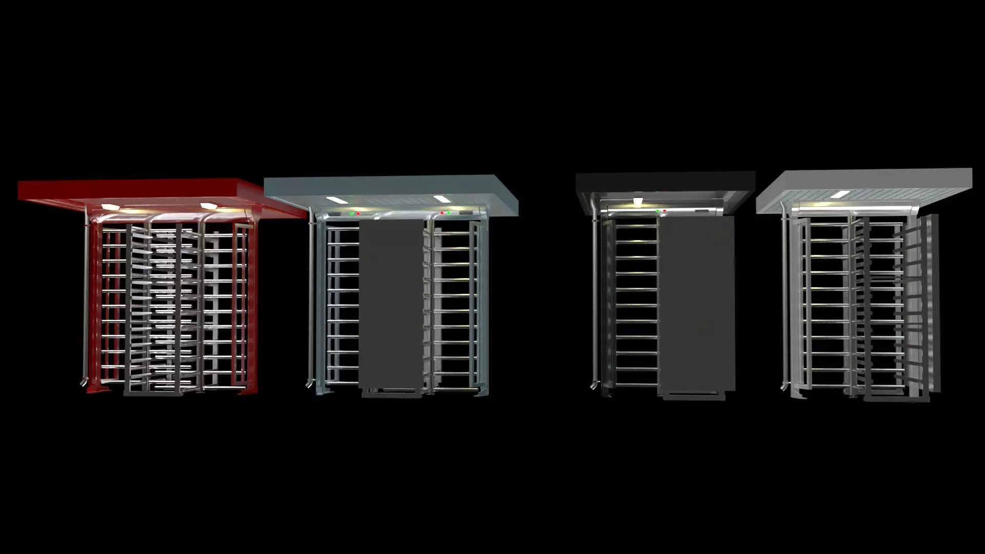 Full Height Turnstiles 3D model_0