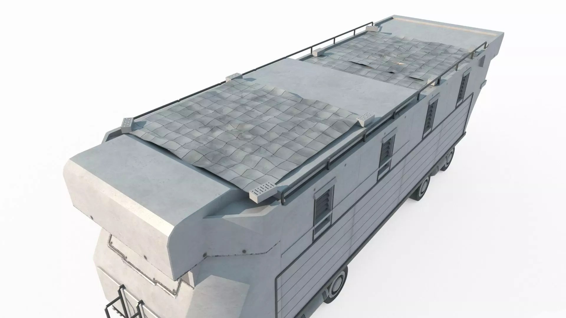 Future sci-fi style RV 3D model_1
