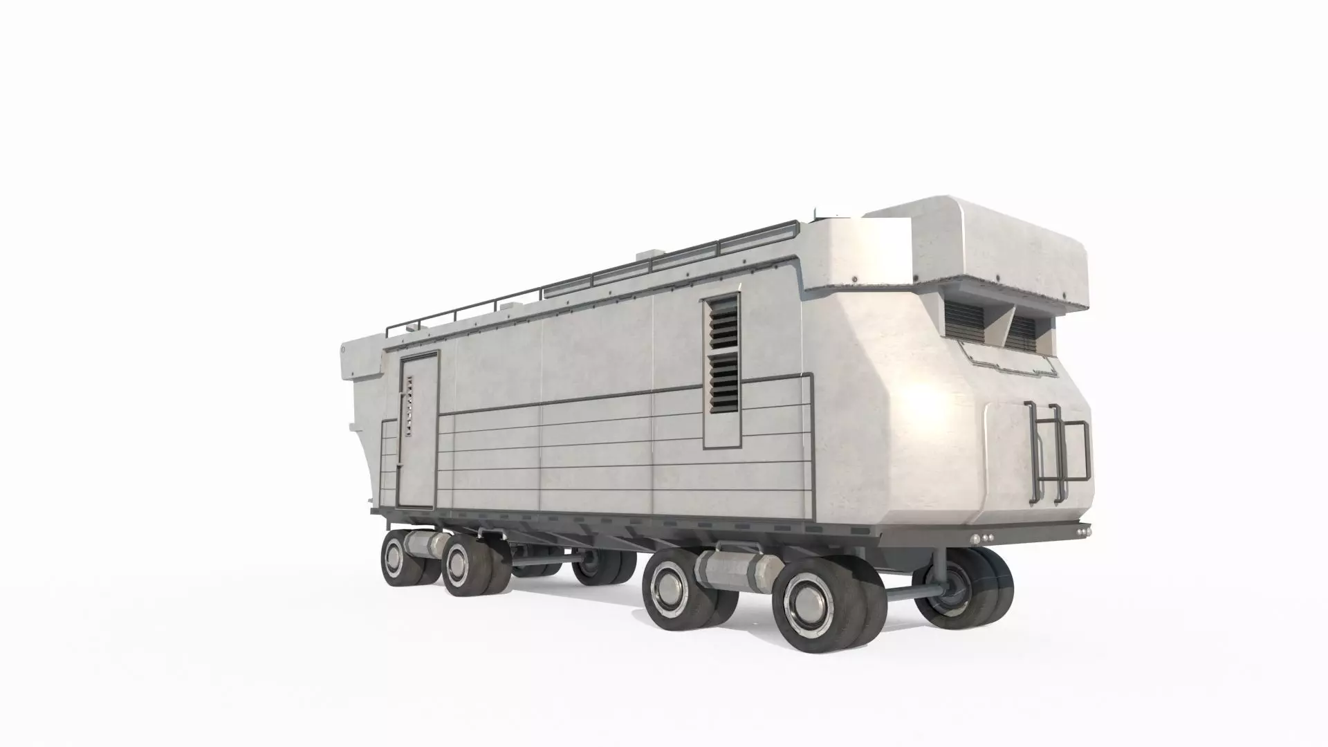 Future sci-fi style RV 3D model_2