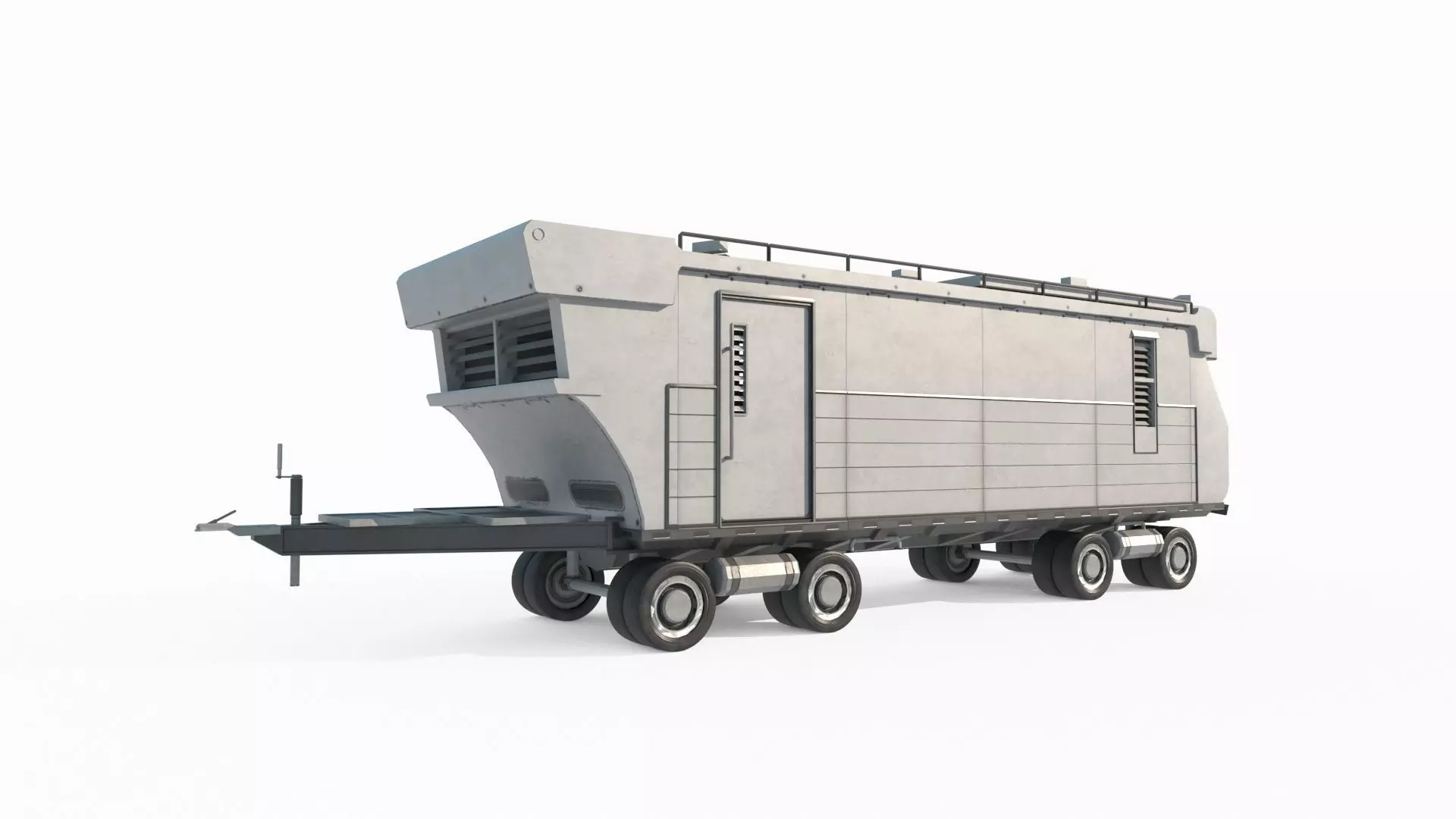 Future sci-fi style RV 3D model_0