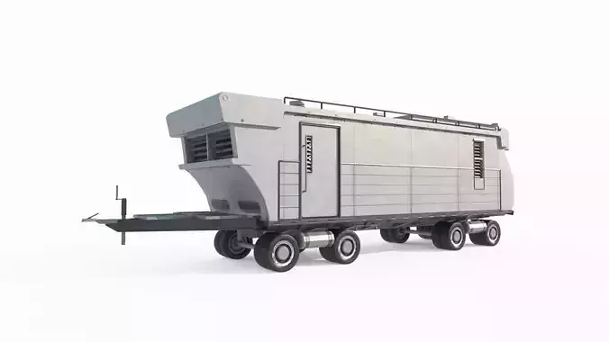 Future sci-fi style RV 3D model