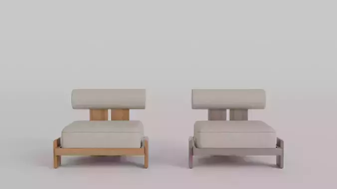 Eivor Lounge Chair 2 Wood Variants Natural and Aged Teak