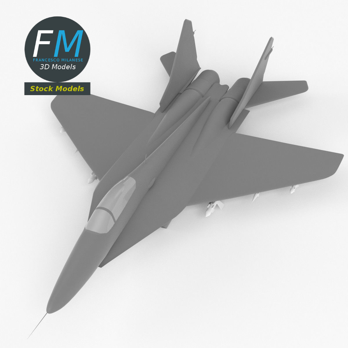 MiG-29 Fulcrum base mesh 3D model_2
