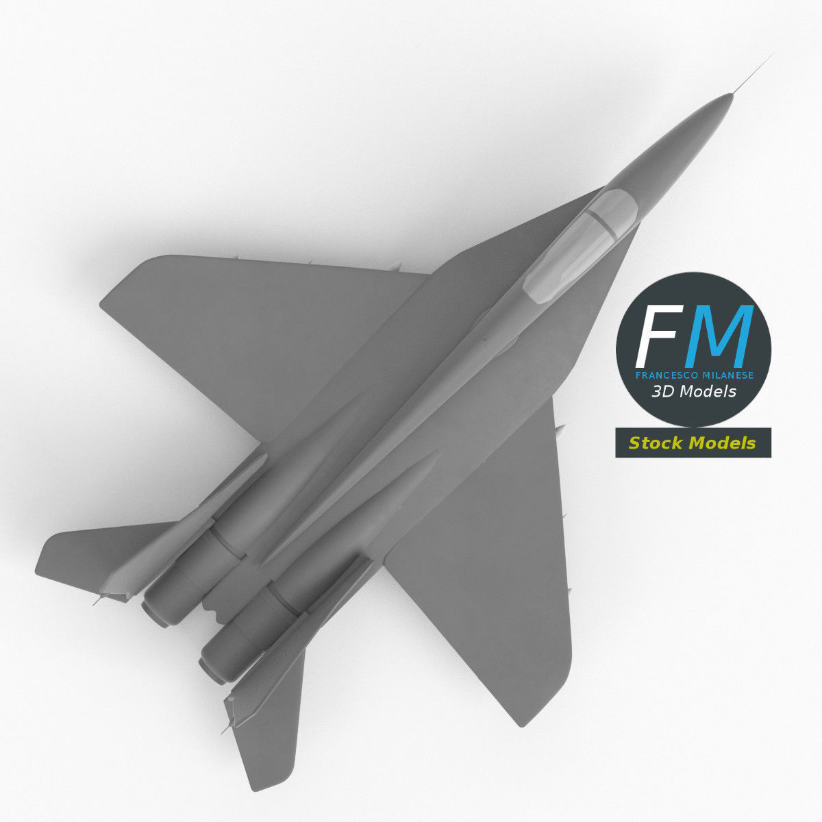 MiG-29 Fulcrum base mesh 3D model_6