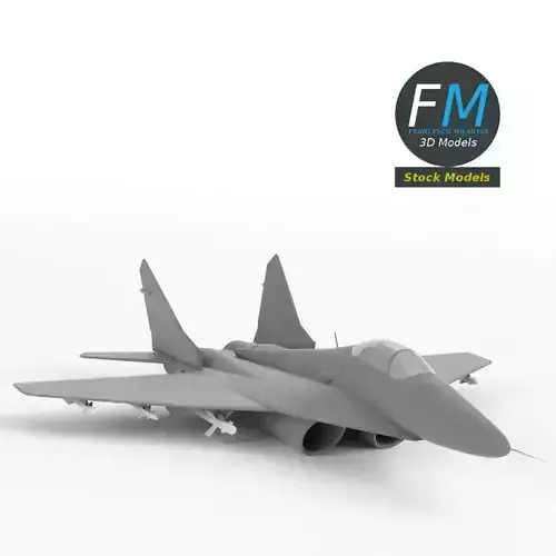 MiG-29 Fulcrum base mesh 3D model