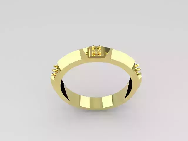 12 Prongs Diamond Wedding Ring