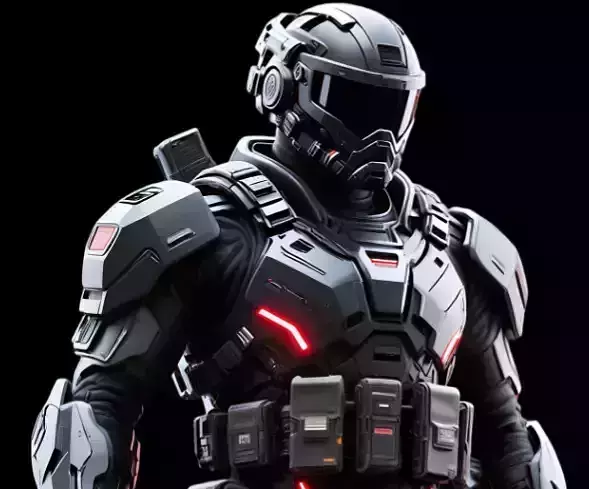 futuristic concept sci-fi design  soldier