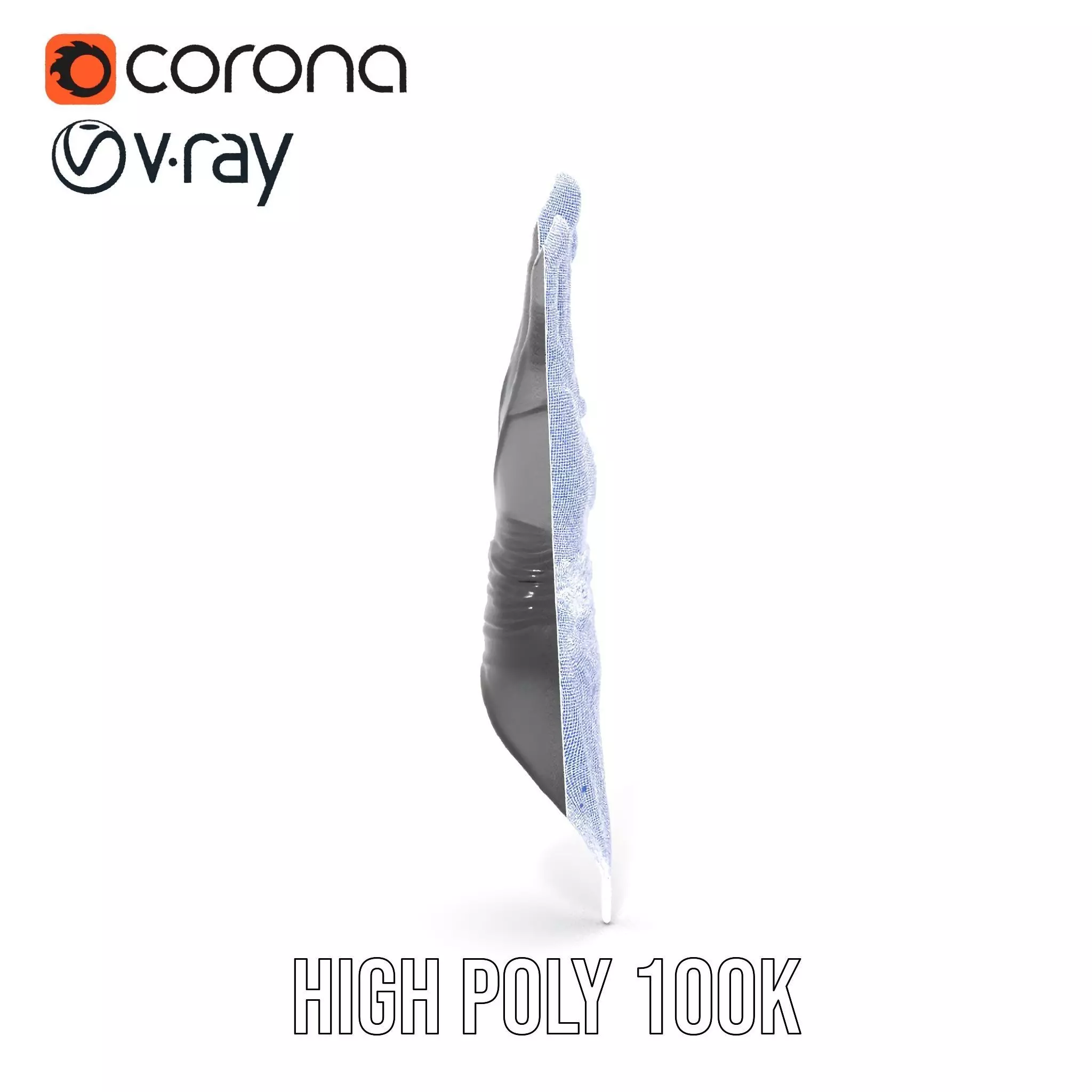 Futuristic Black Glove with Symbol Model Pack Low-poly 3D model_21