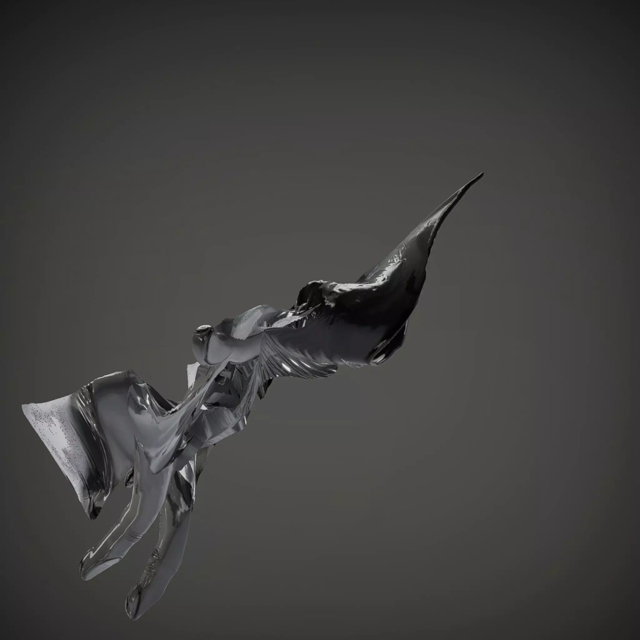 Futuristic Black Glove with Symbol Model Pack Low-poly 3D model_35