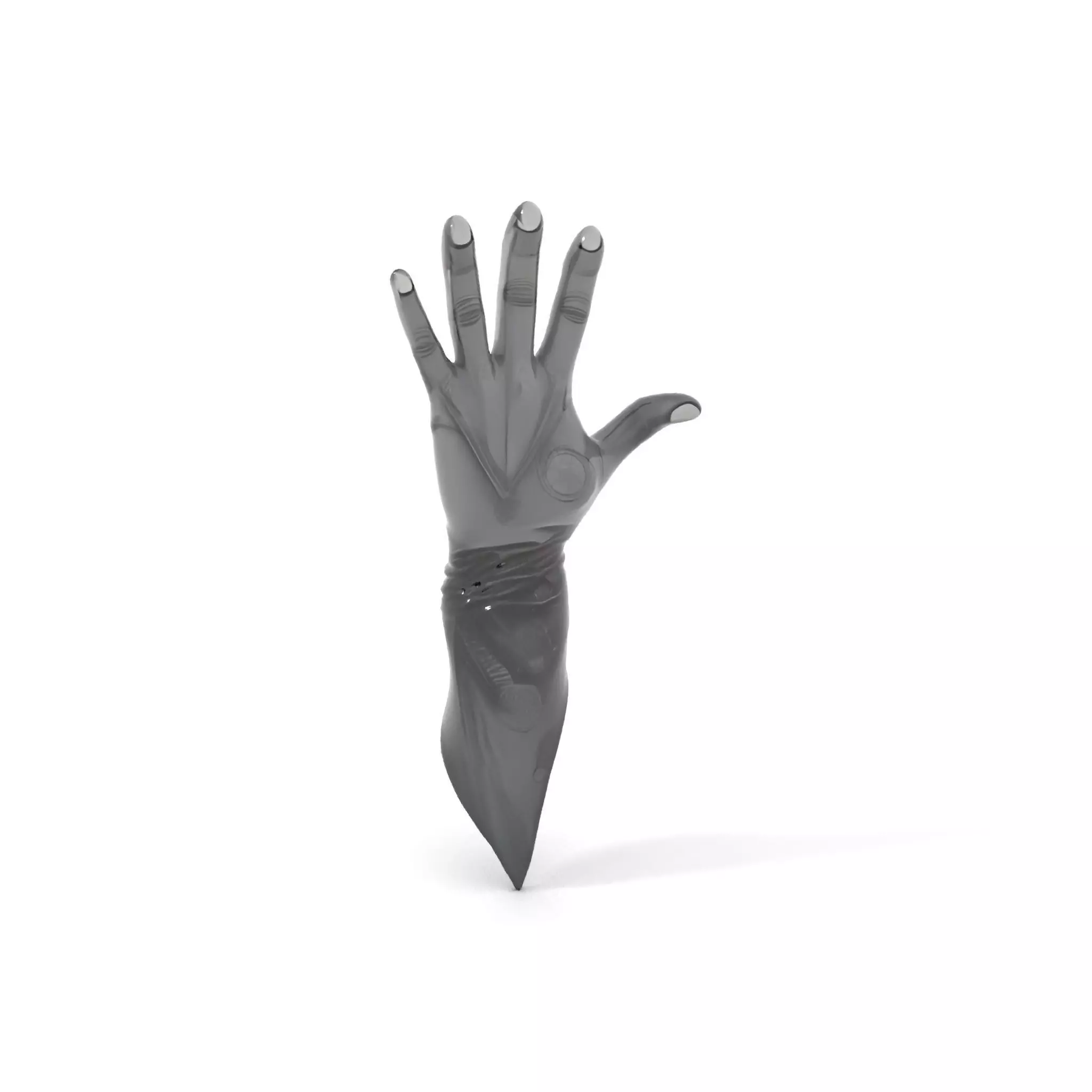 Futuristic Black Glove with Symbol Model Pack Low-poly 3D model_16