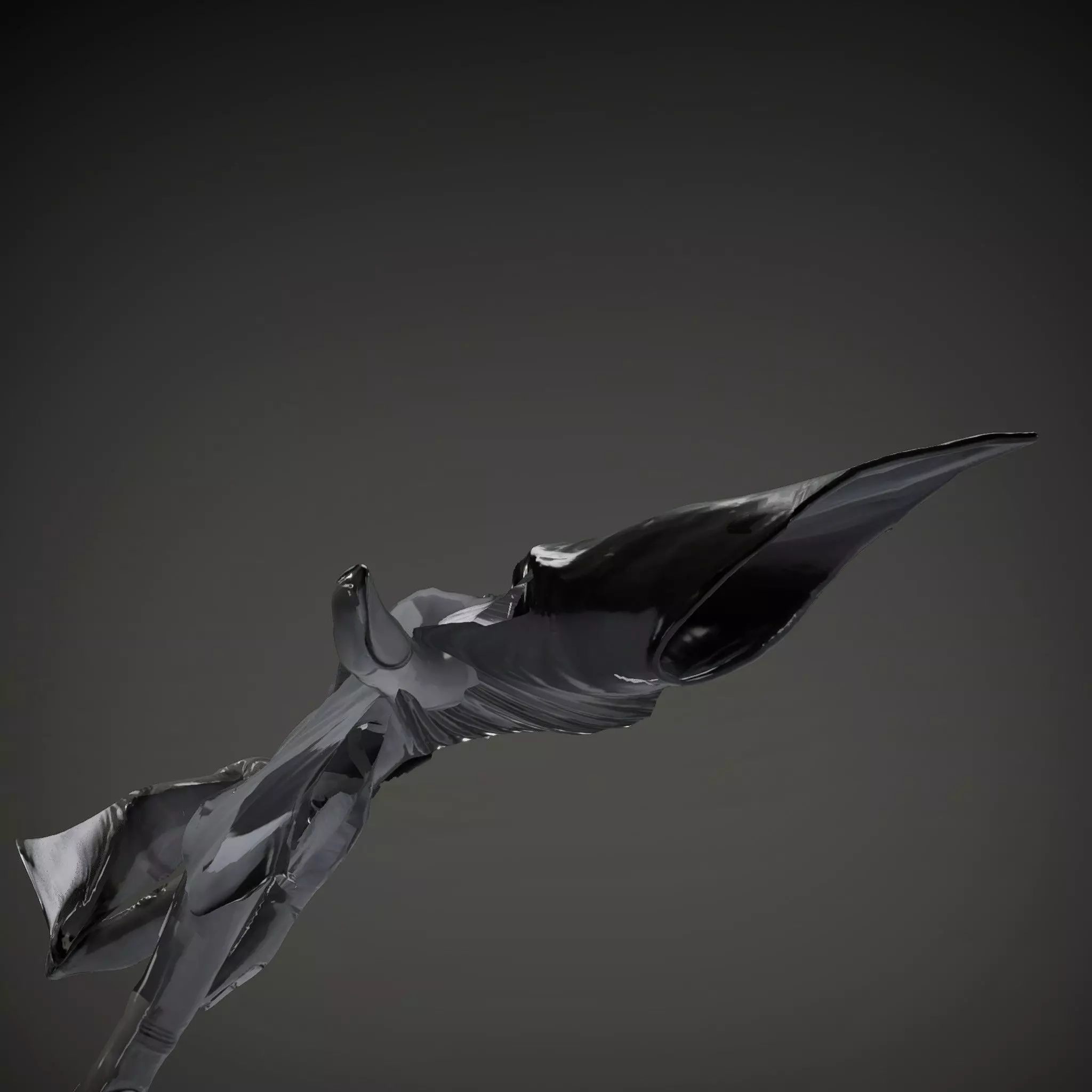 Futuristic Black Glove with Symbol Model Pack Low-poly 3D model_34