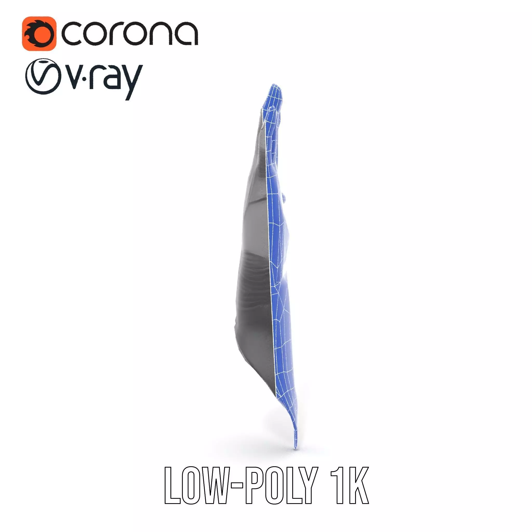 Futuristic Black Glove with Symbol Model Pack Low-poly 3D model_31