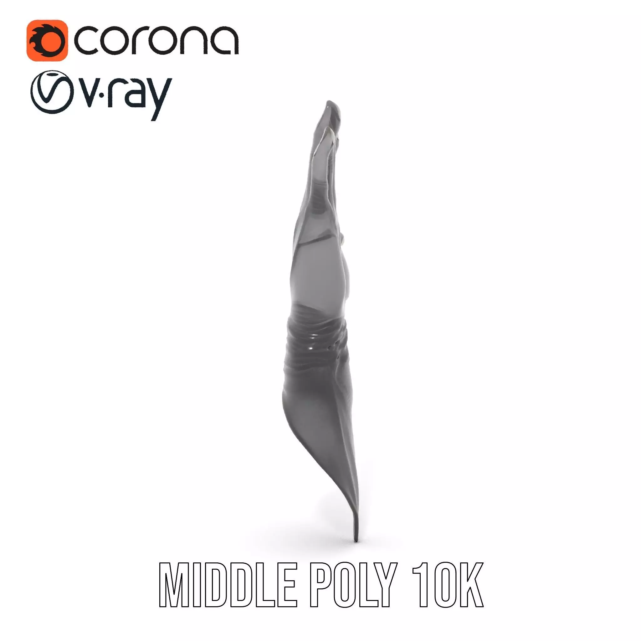 Futuristic Black Glove with Symbol Model Pack Low-poly 3D model_22