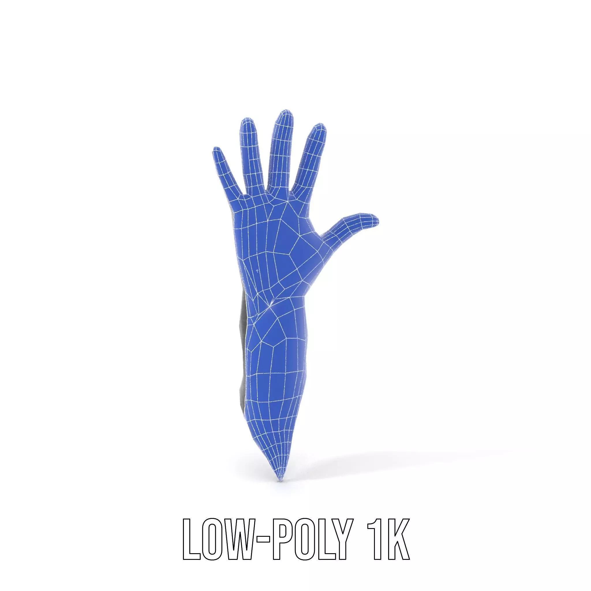 Futuristic Black Glove with Symbol Model Pack Low-poly 3D model_23