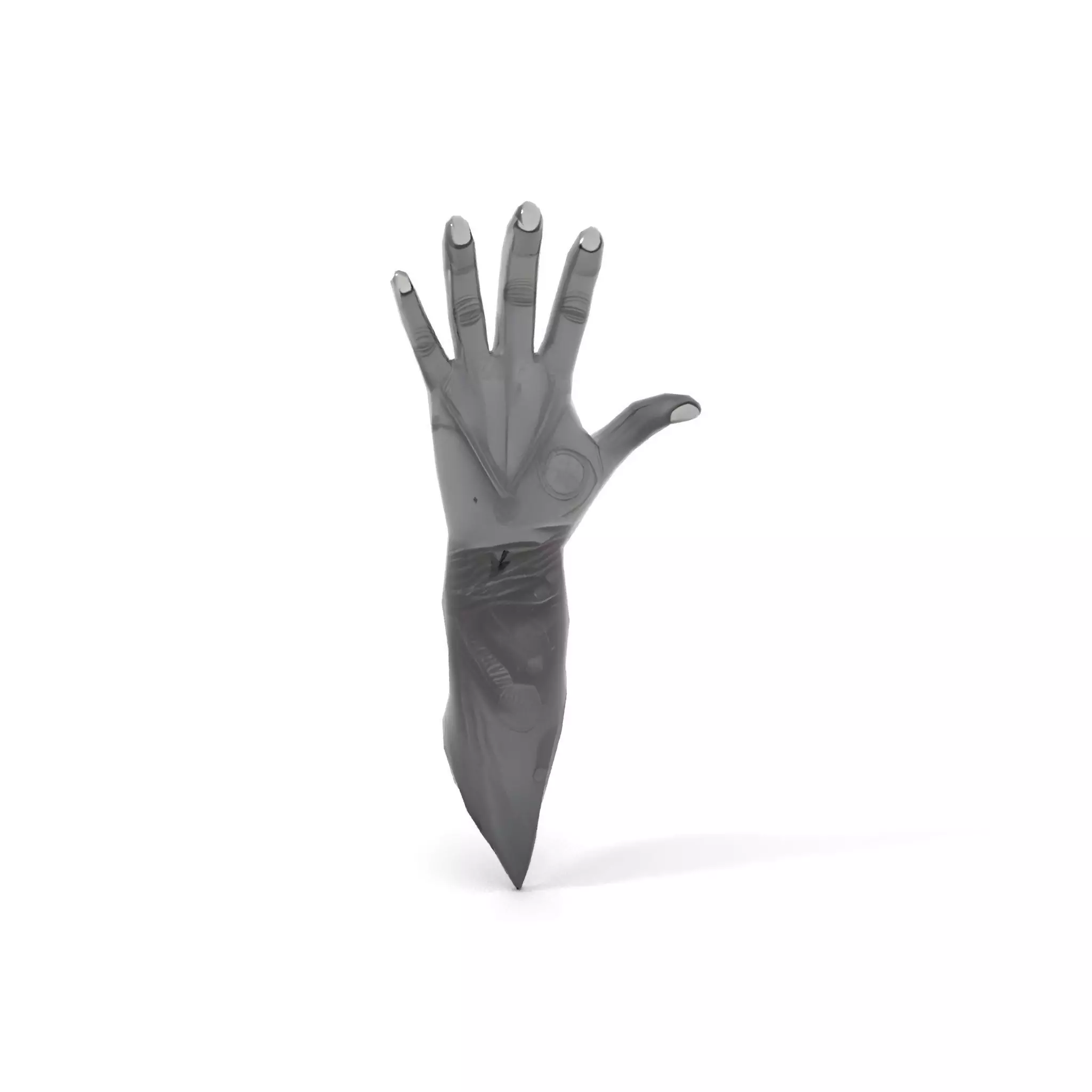 Futuristic Black Glove with Symbol Model Pack Low-poly 3D model_8