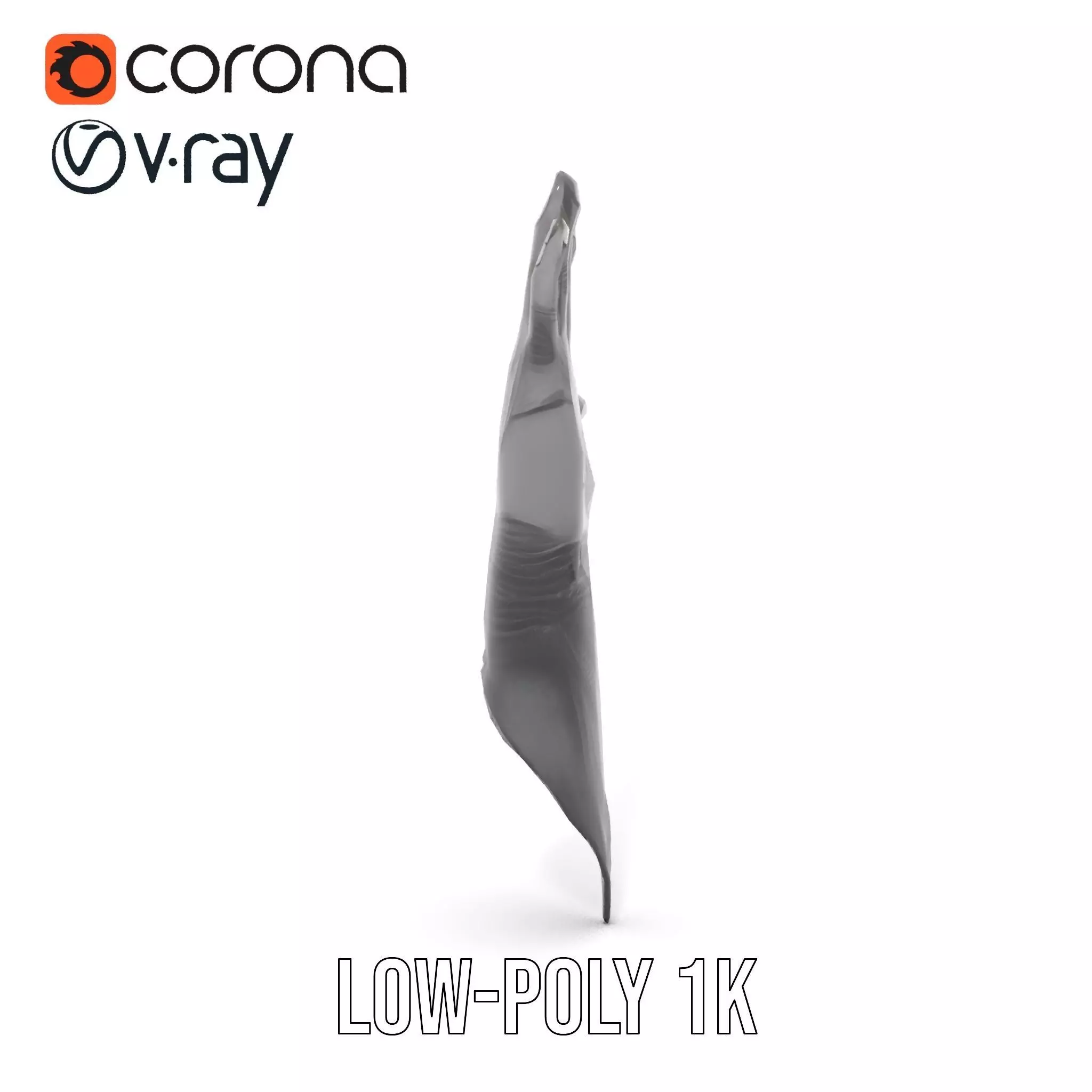 Futuristic Black Glove with Symbol Model Pack Low-poly 3D model_11