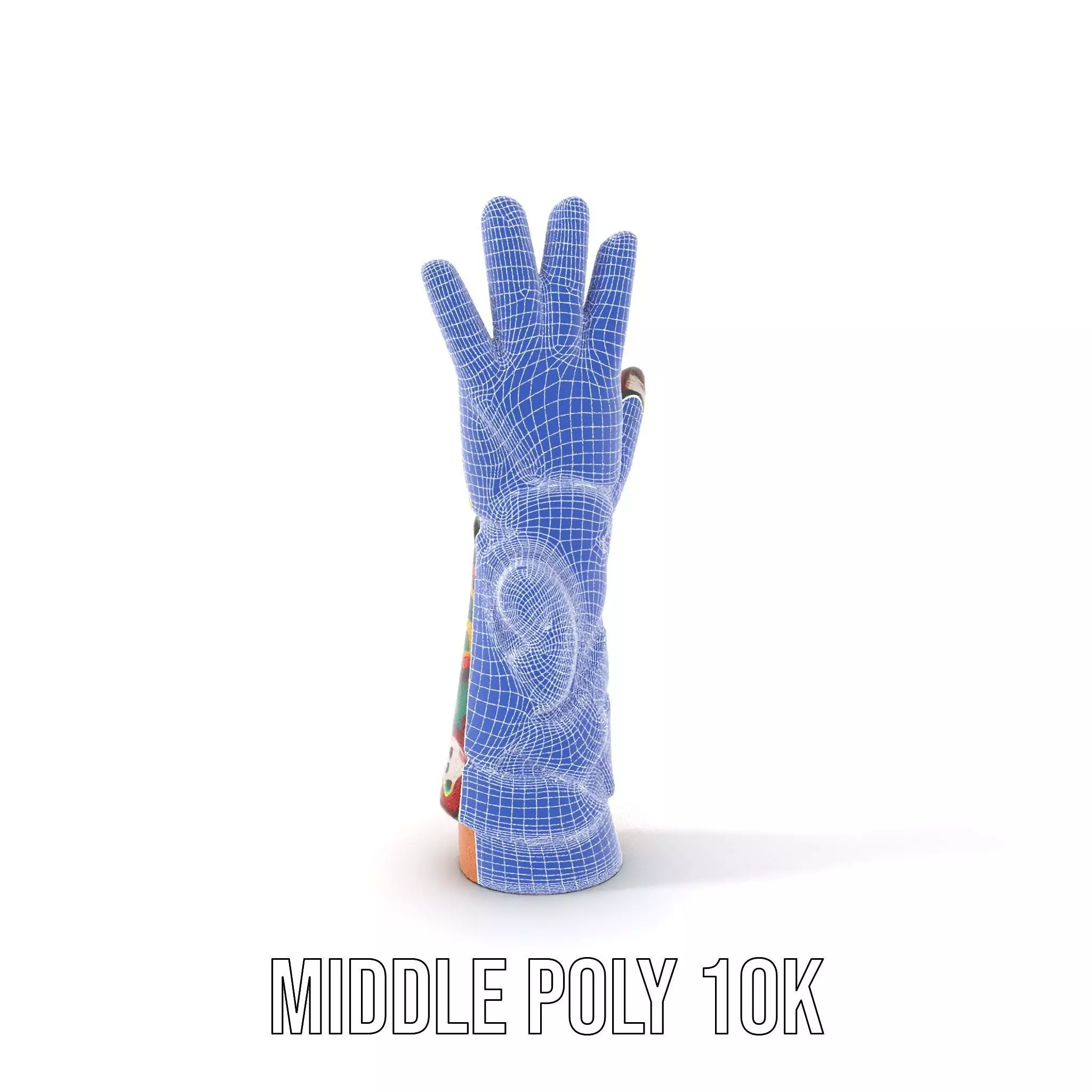 Colorful Artistic Glove model pack Low-poly 3D model_16