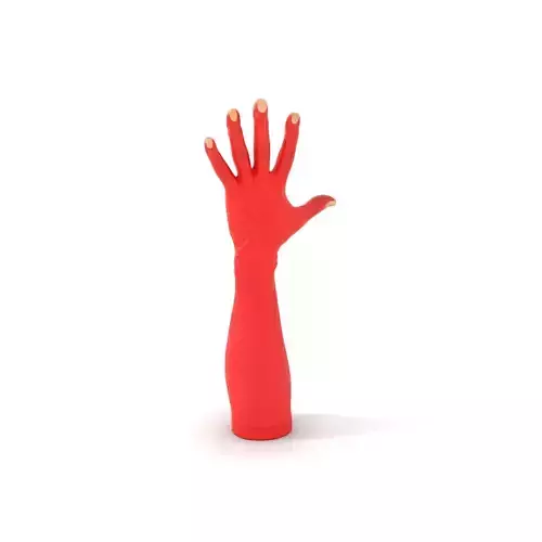 Red Glove Hand Model Pack with Extended Fingers