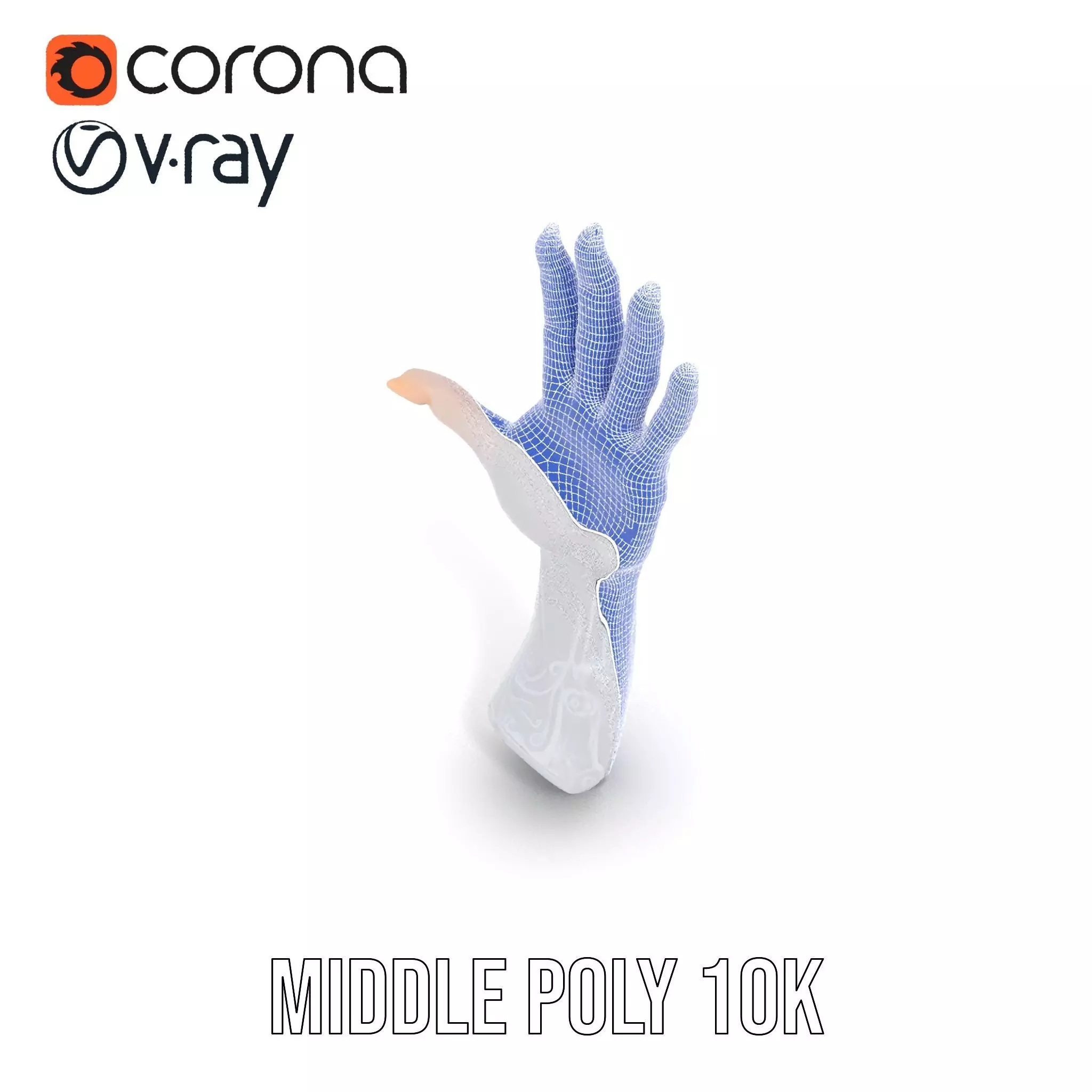 Realistic Human Arm with Tattoo Model Pack Low-poly 3D model_16