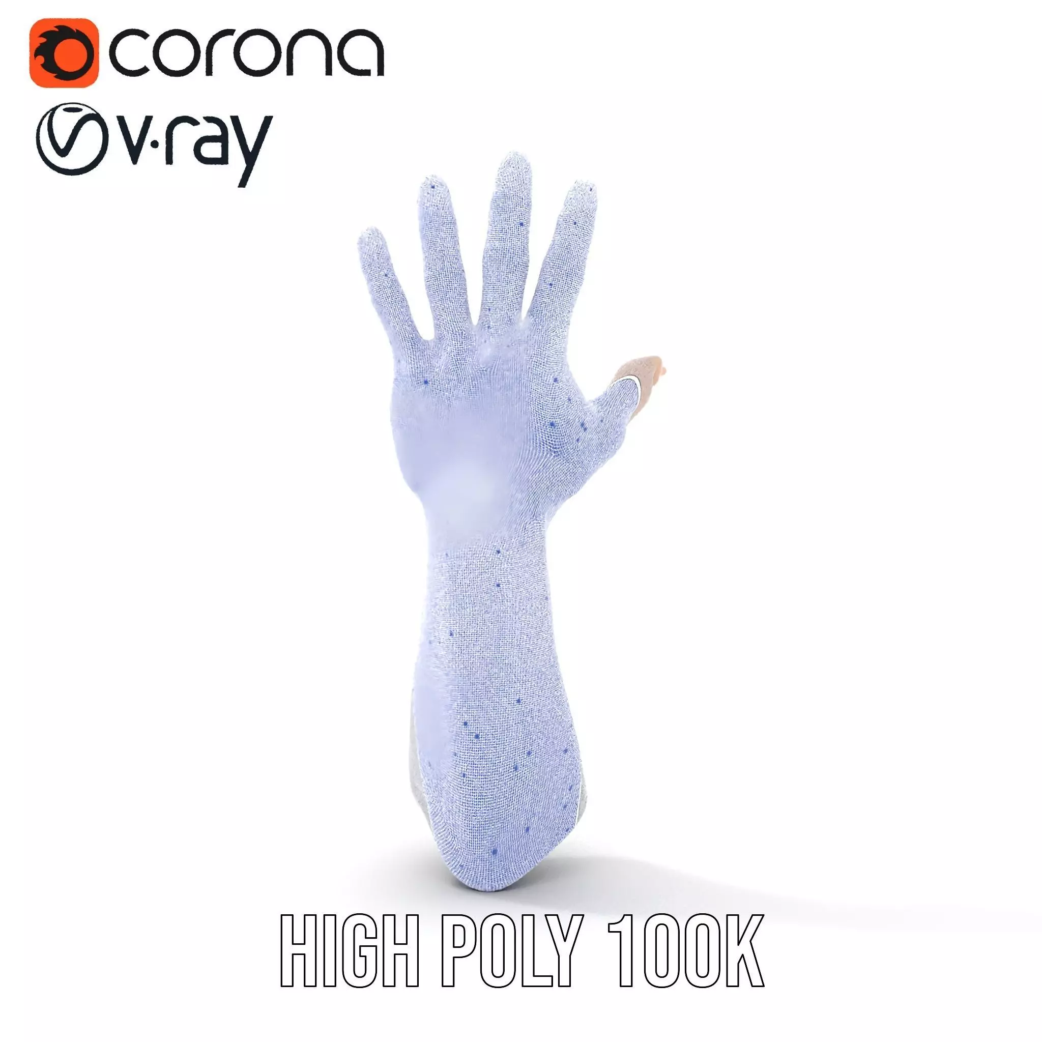 Realistic Human Arm with Tattoo Model Pack Low-poly 3D model_32