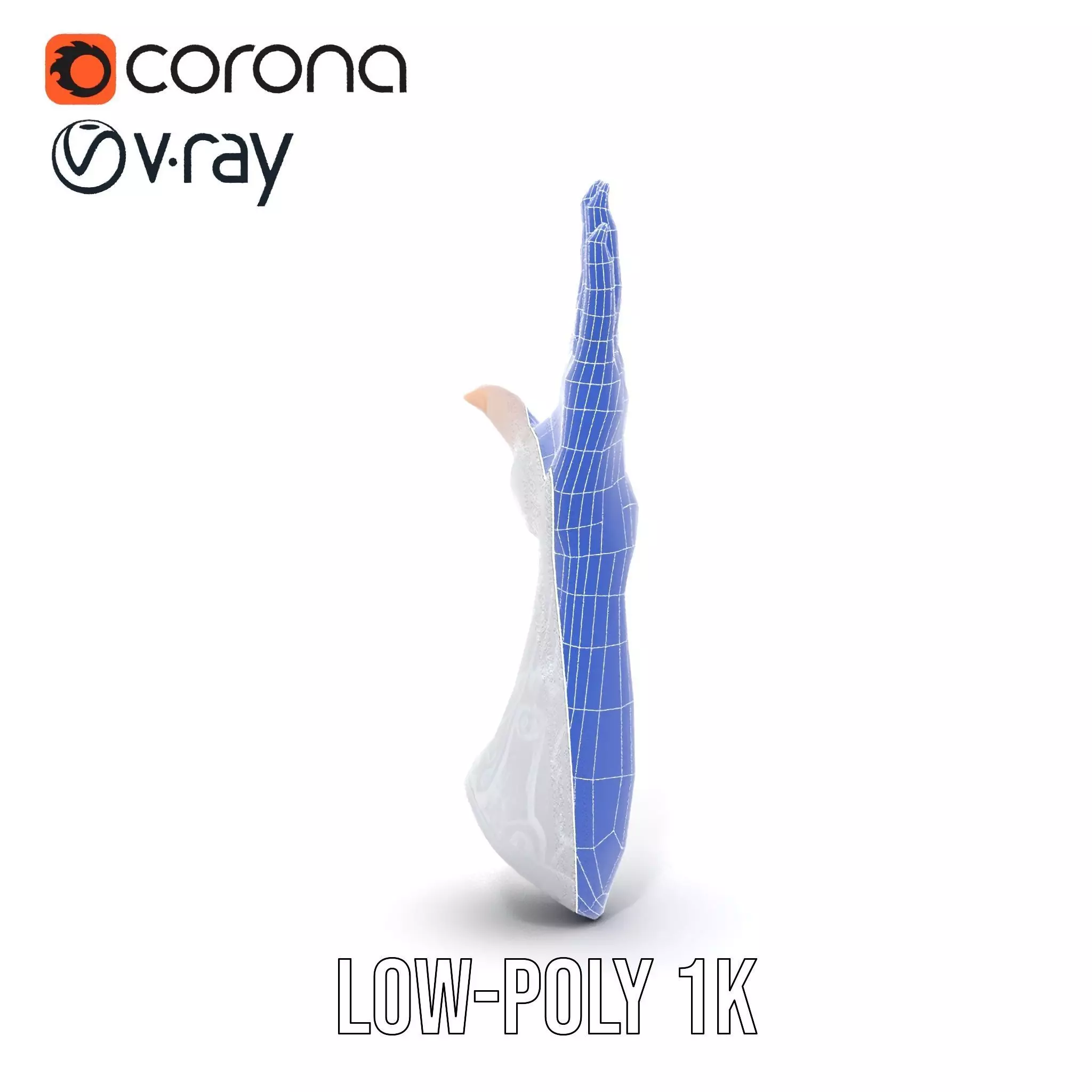 Realistic Human Arm with Tattoo Model Pack Low-poly 3D model_30