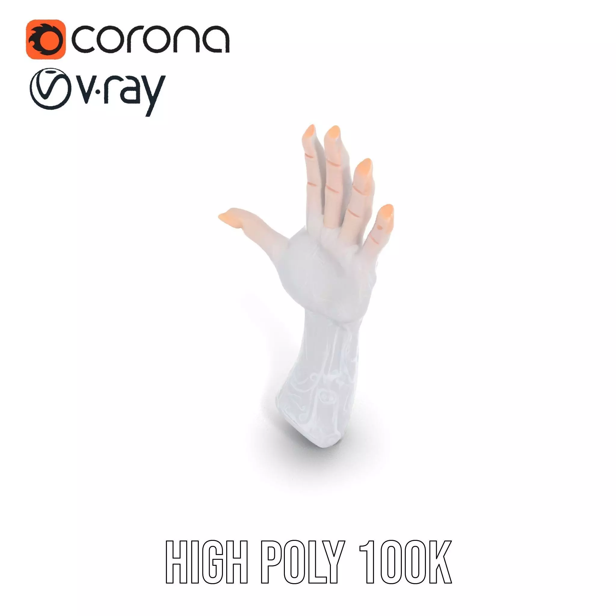 Realistic Human Arm with Tattoo Model Pack Low-poly 3D model_25