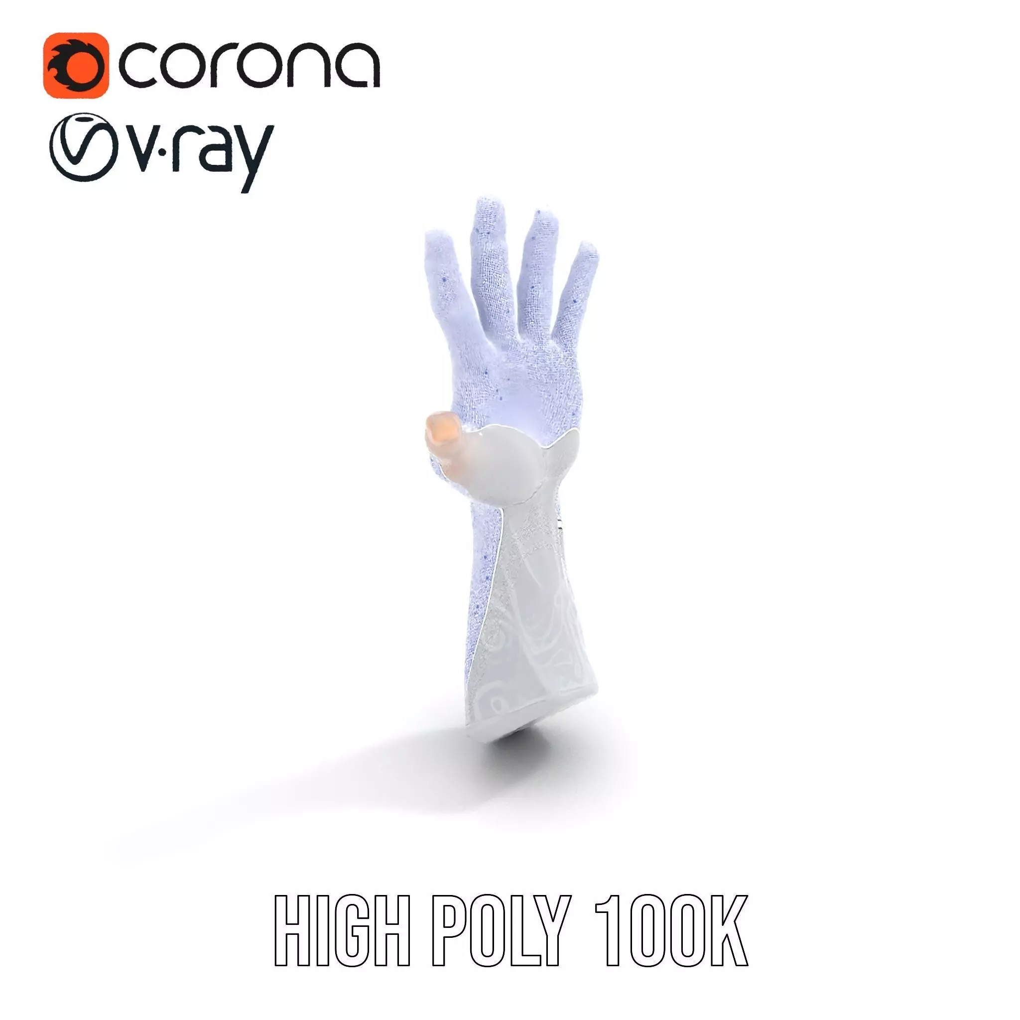 Realistic Human Arm with Tattoo Model Pack Low-poly 3D model_28