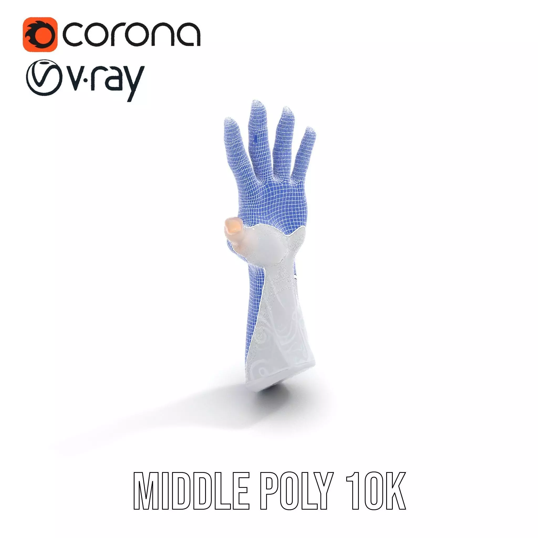 Realistic Human Arm with Tattoo Model Pack Low-poly 3D model_29