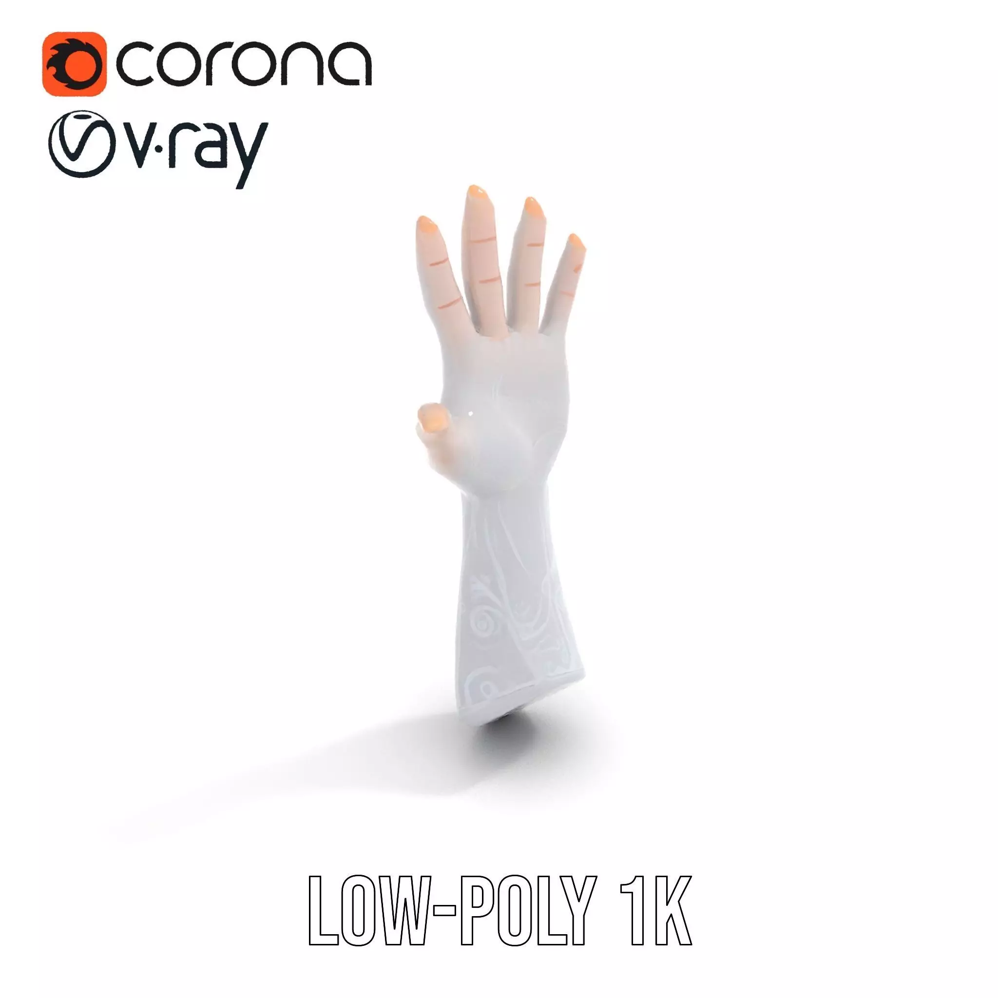 Realistic Human Arm with Tattoo Model Pack Low-poly 3D model_17