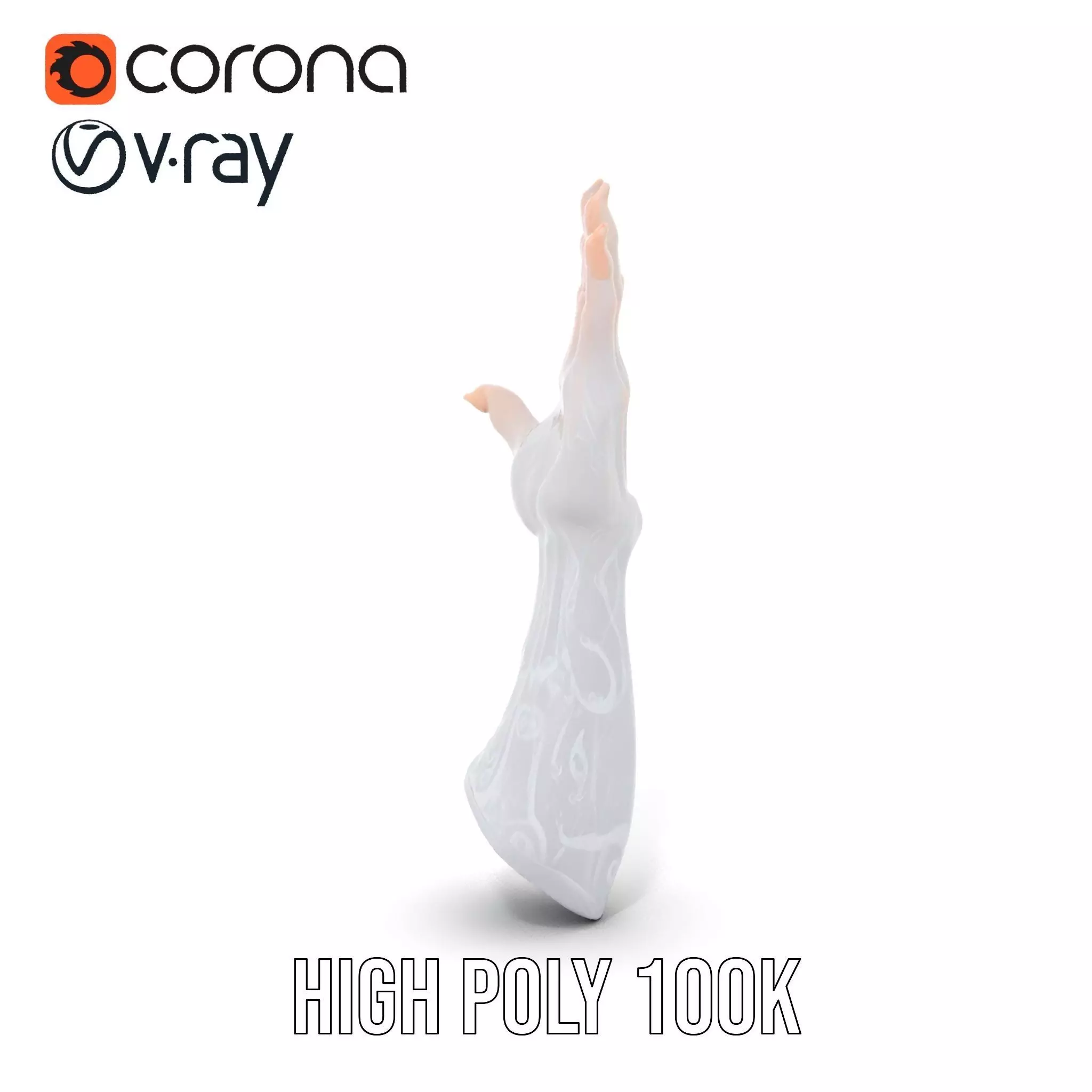 Realistic Human Arm with Tattoo Model Pack Low-poly 3D model_9