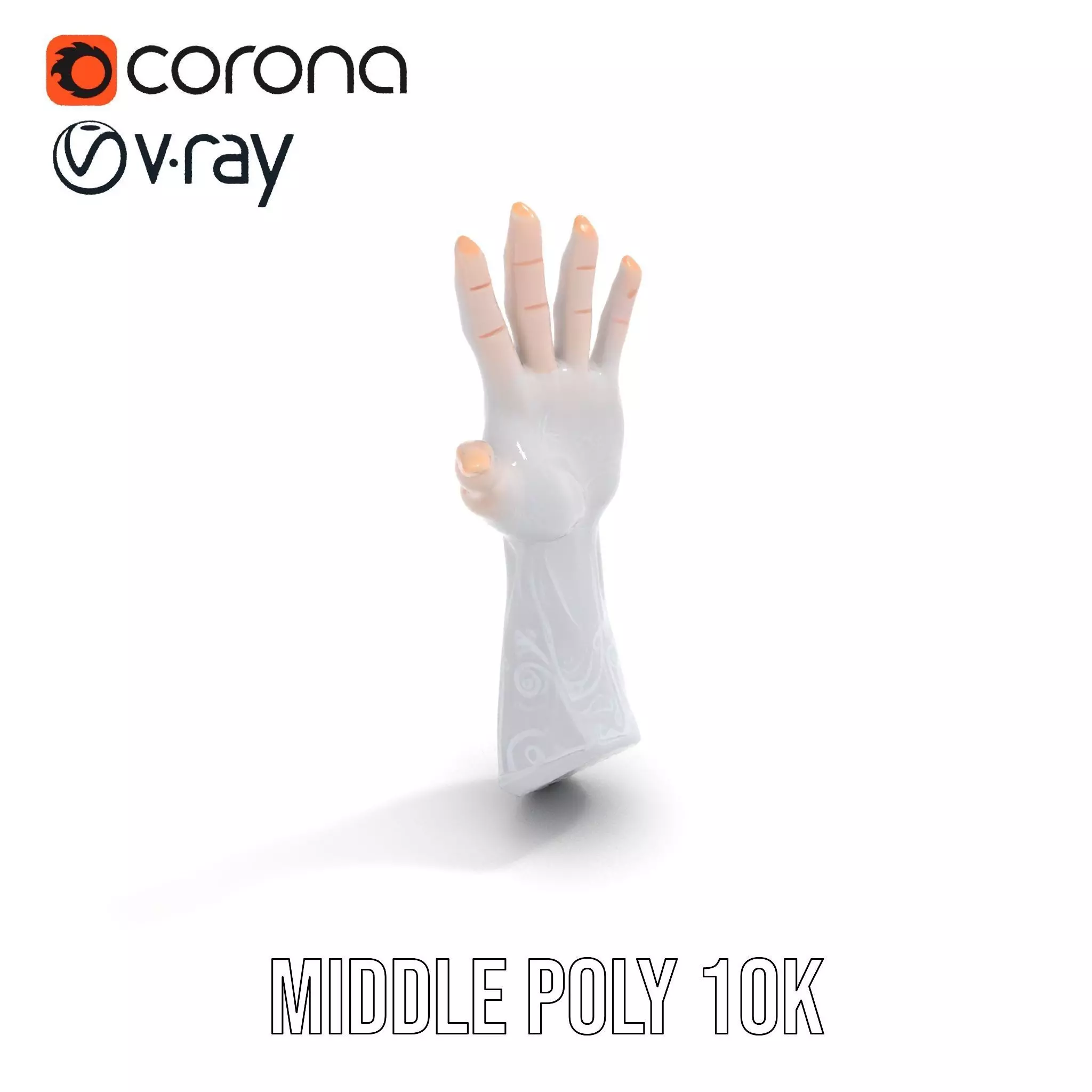 Realistic Human Arm with Tattoo Model Pack Low-poly 3D model_10