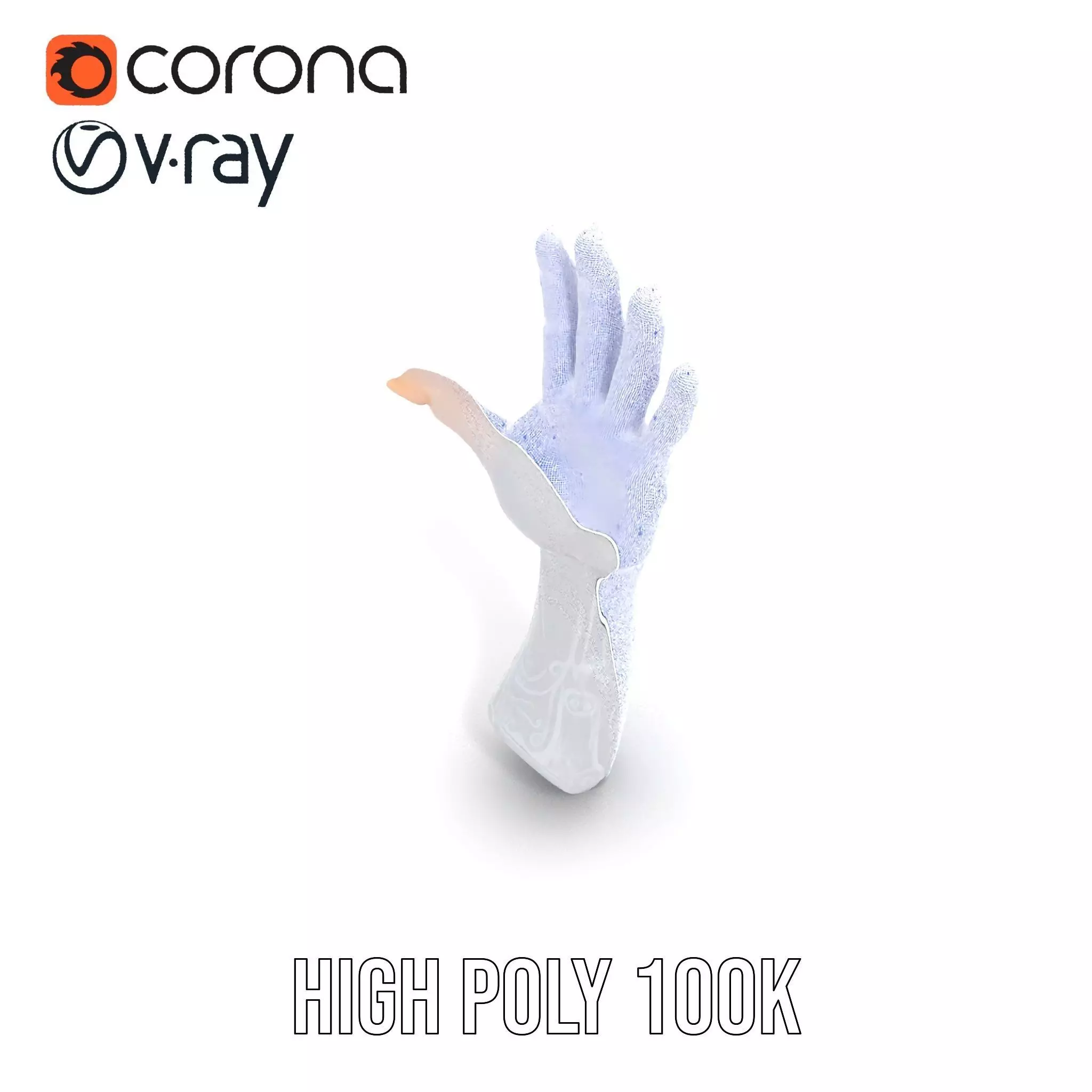 Realistic Human Arm with Tattoo Model Pack Low-poly 3D model_18