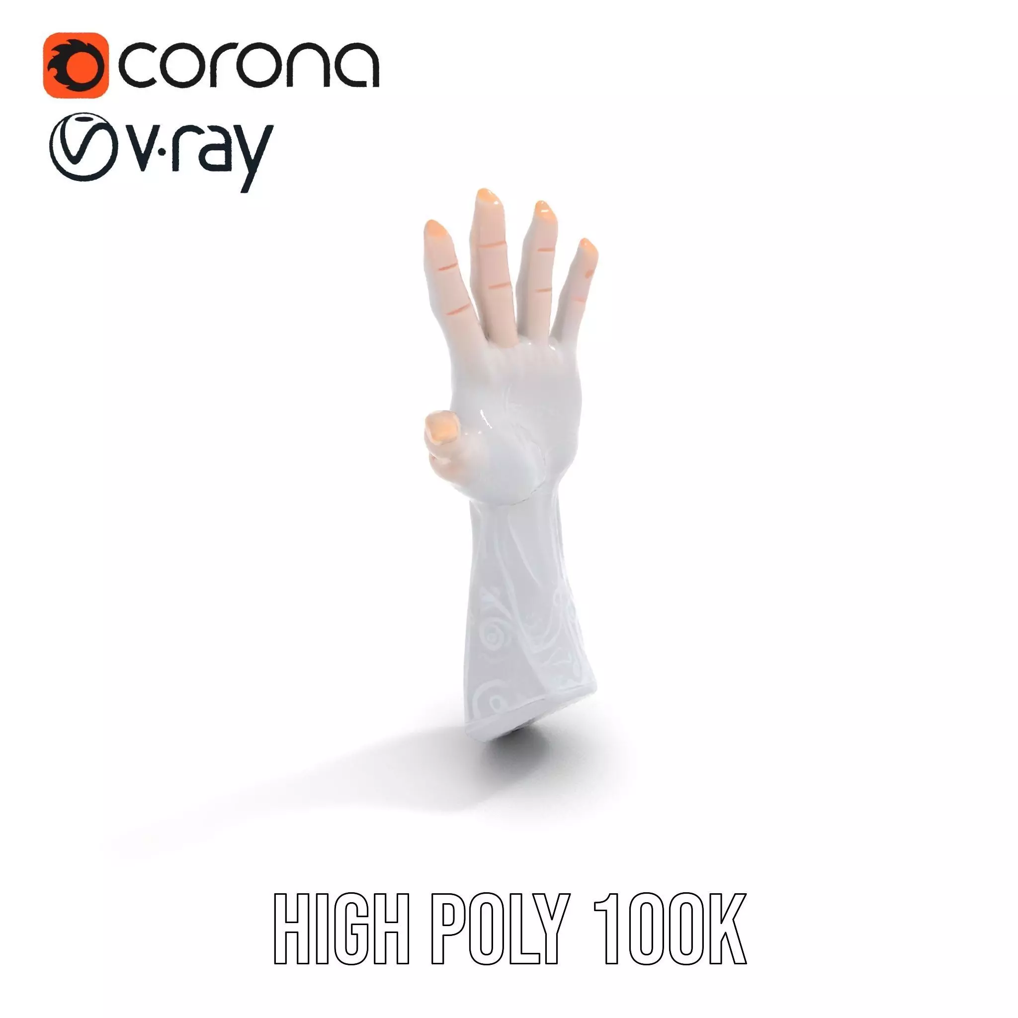 Realistic Human Arm with Tattoo Model Pack Low-poly 3D model_12