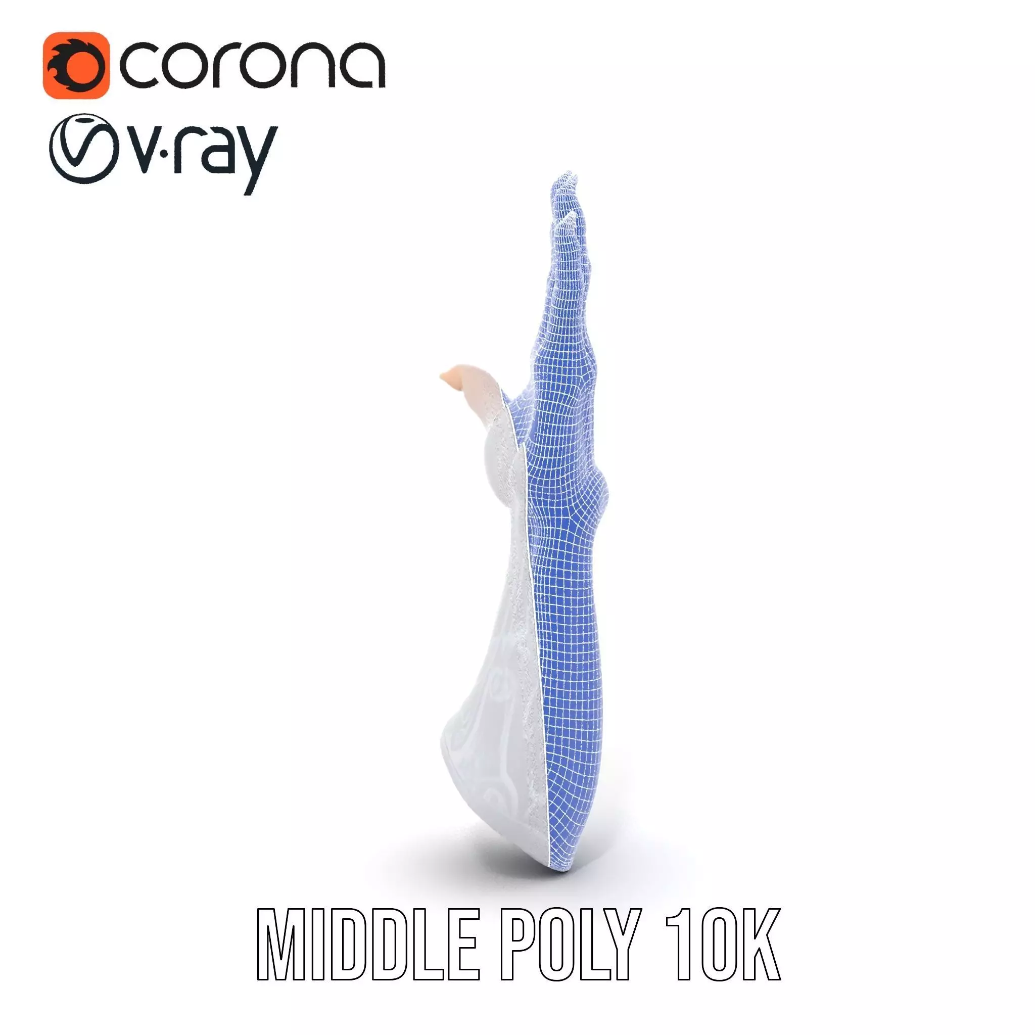 Realistic Human Arm with Tattoo Model Pack Low-poly 3D model_19