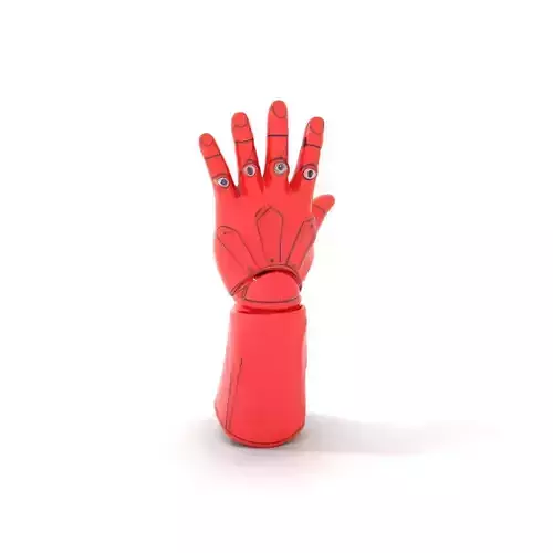 Futuristic Robotic Hand Armored Model Pack Low-poly 3D model