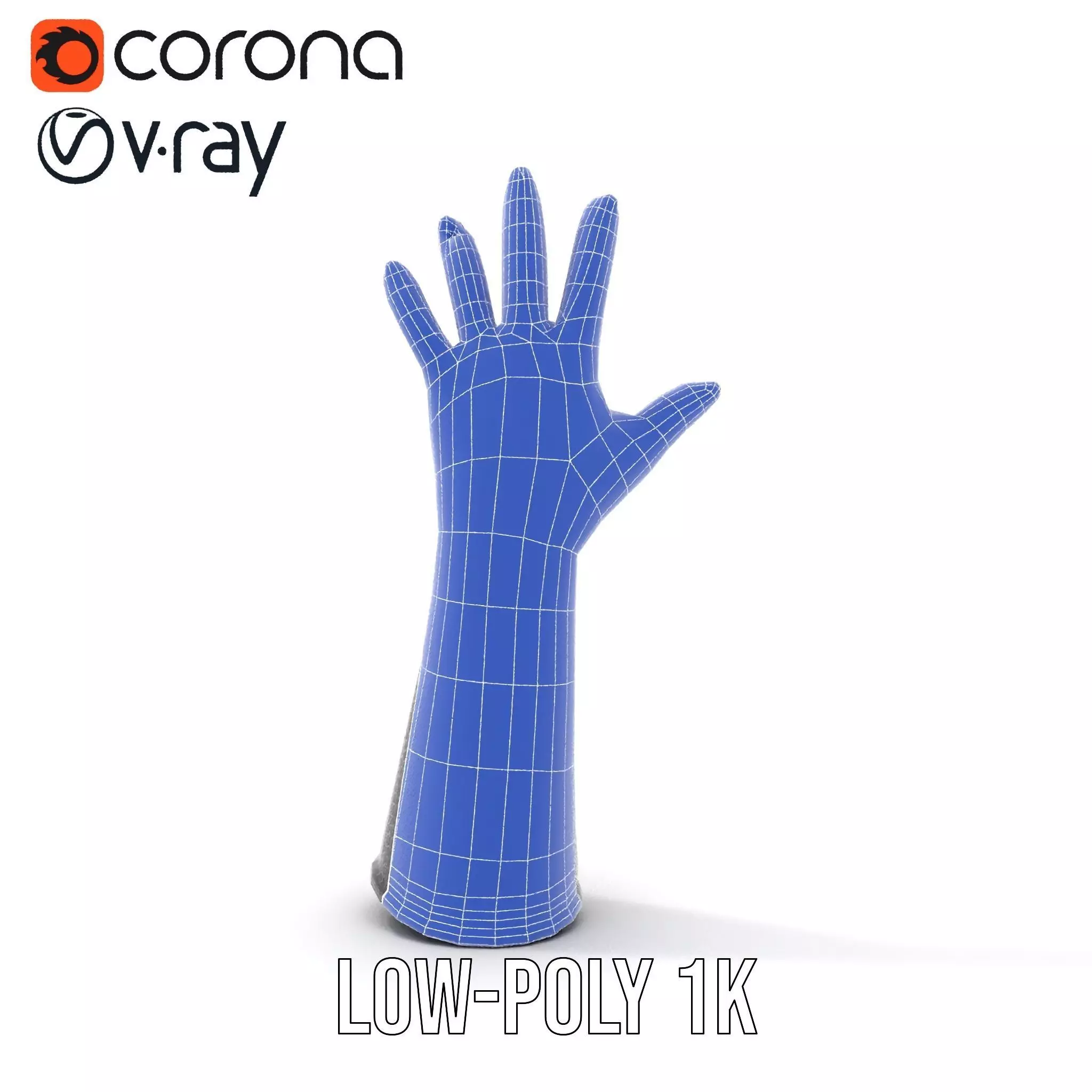 Chainmail Glove Model Pack  Detailed Medieval Armor Accessory Low-poly 3D model_24