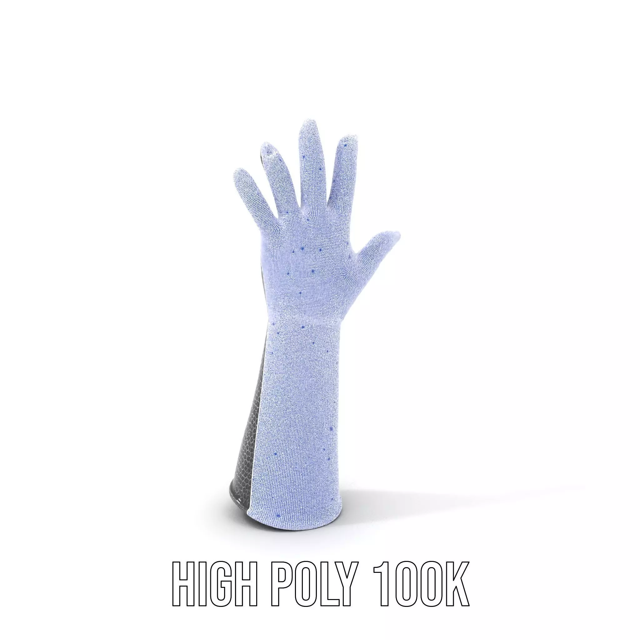 Chainmail Glove Model Pack  Detailed Medieval Armor Accessory Low-poly 3D model_4