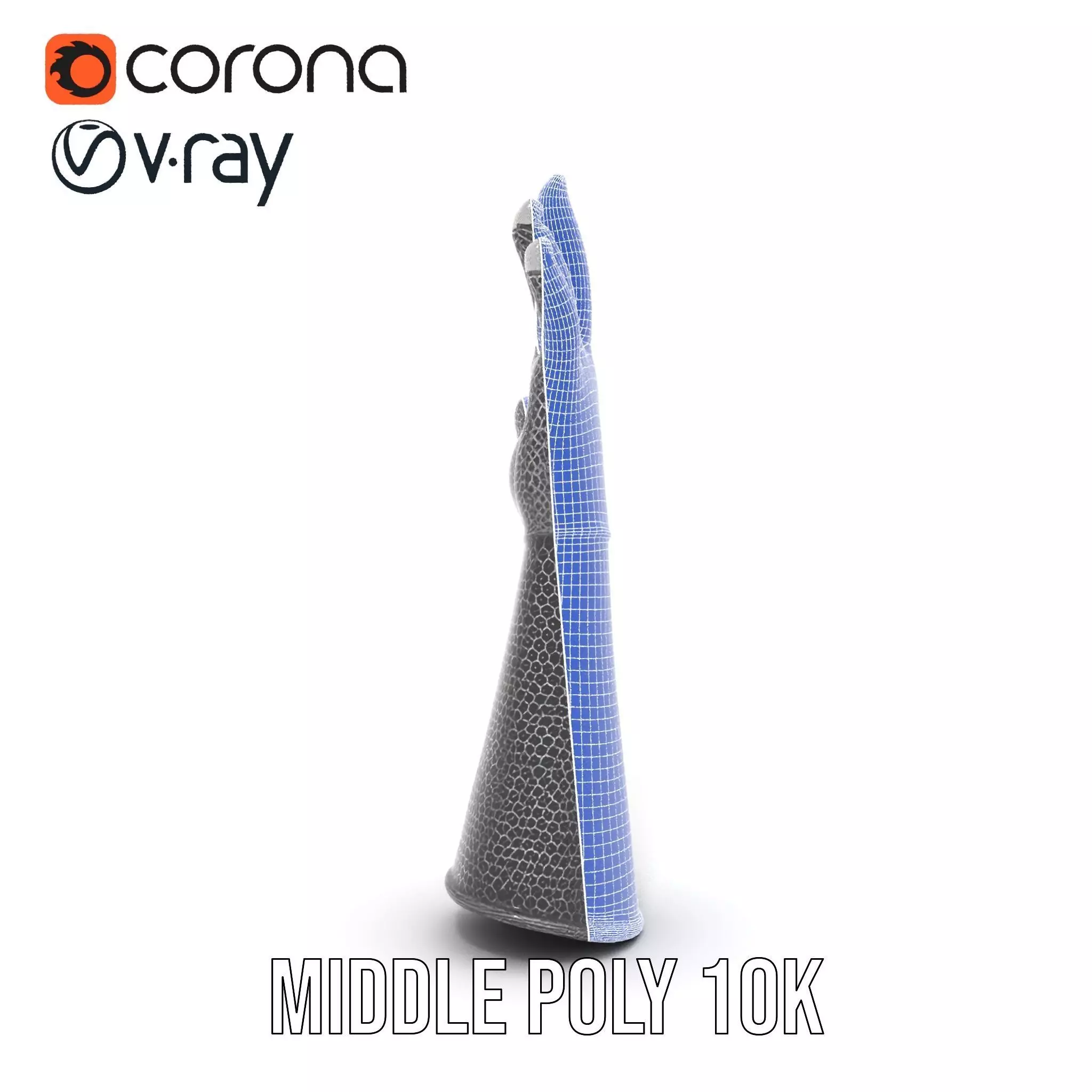 Chainmail Glove Model Pack  Detailed Medieval Armor Accessory Low-poly 3D model_18