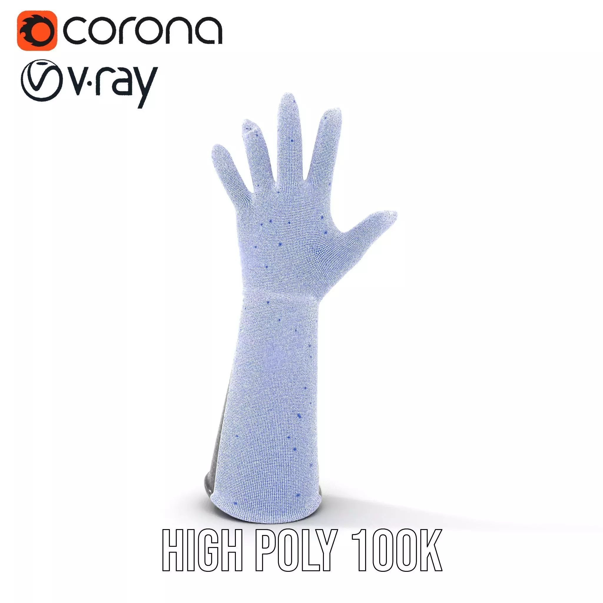 Chainmail Glove Model Pack  Detailed Medieval Armor Accessory Low-poly 3D model_32