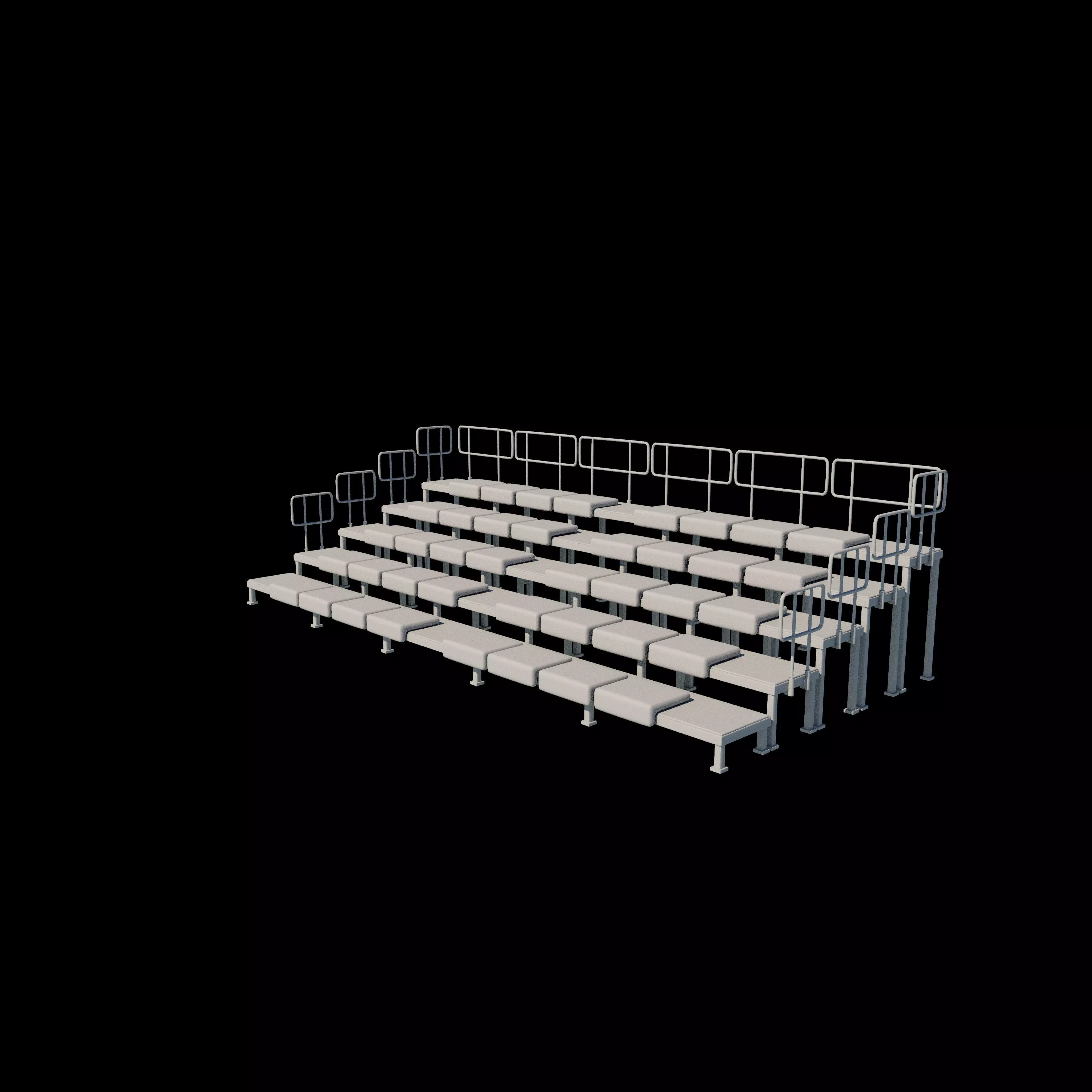 bleacher module 3D model_16