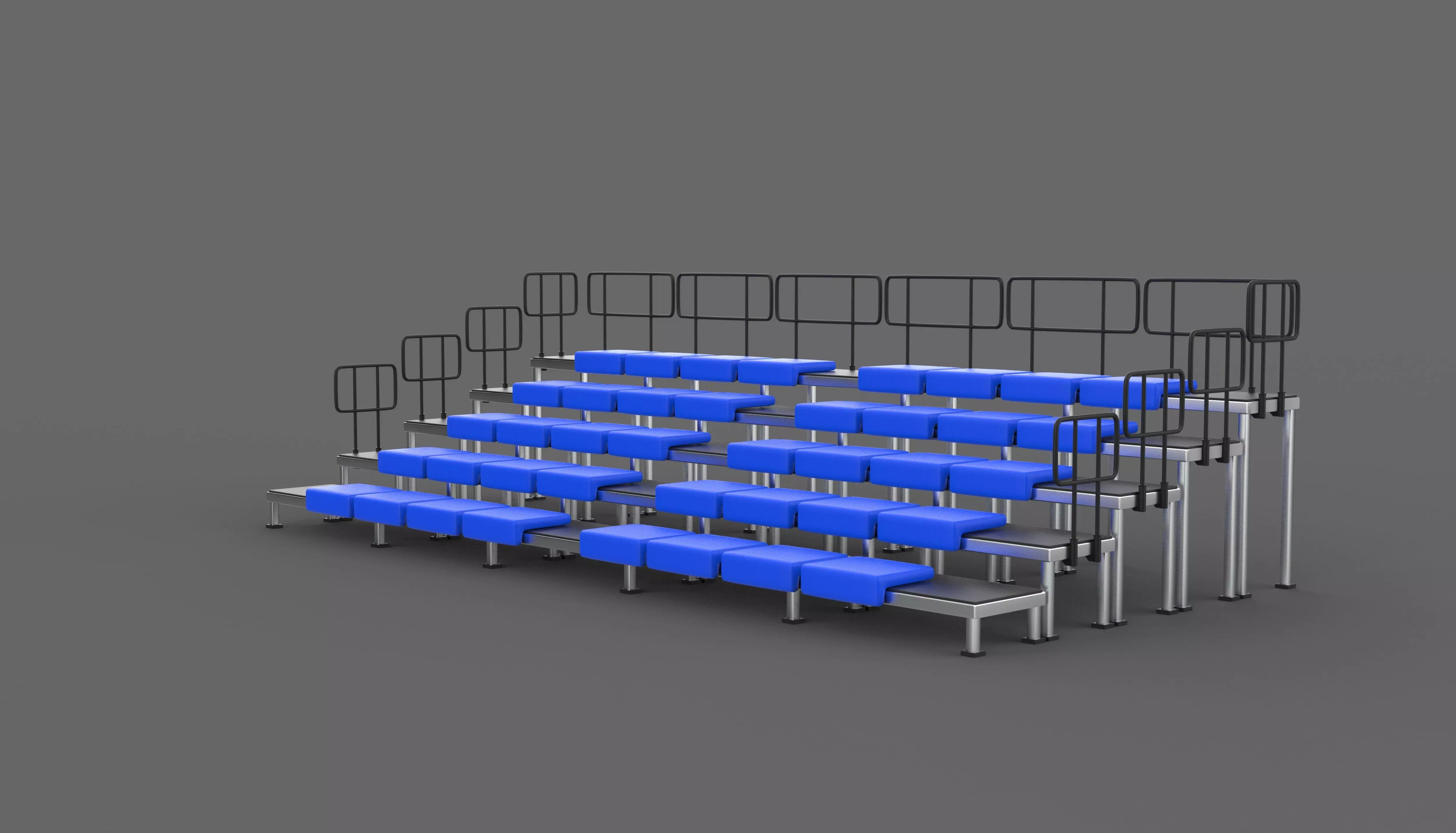 bleacher module 3D model_9