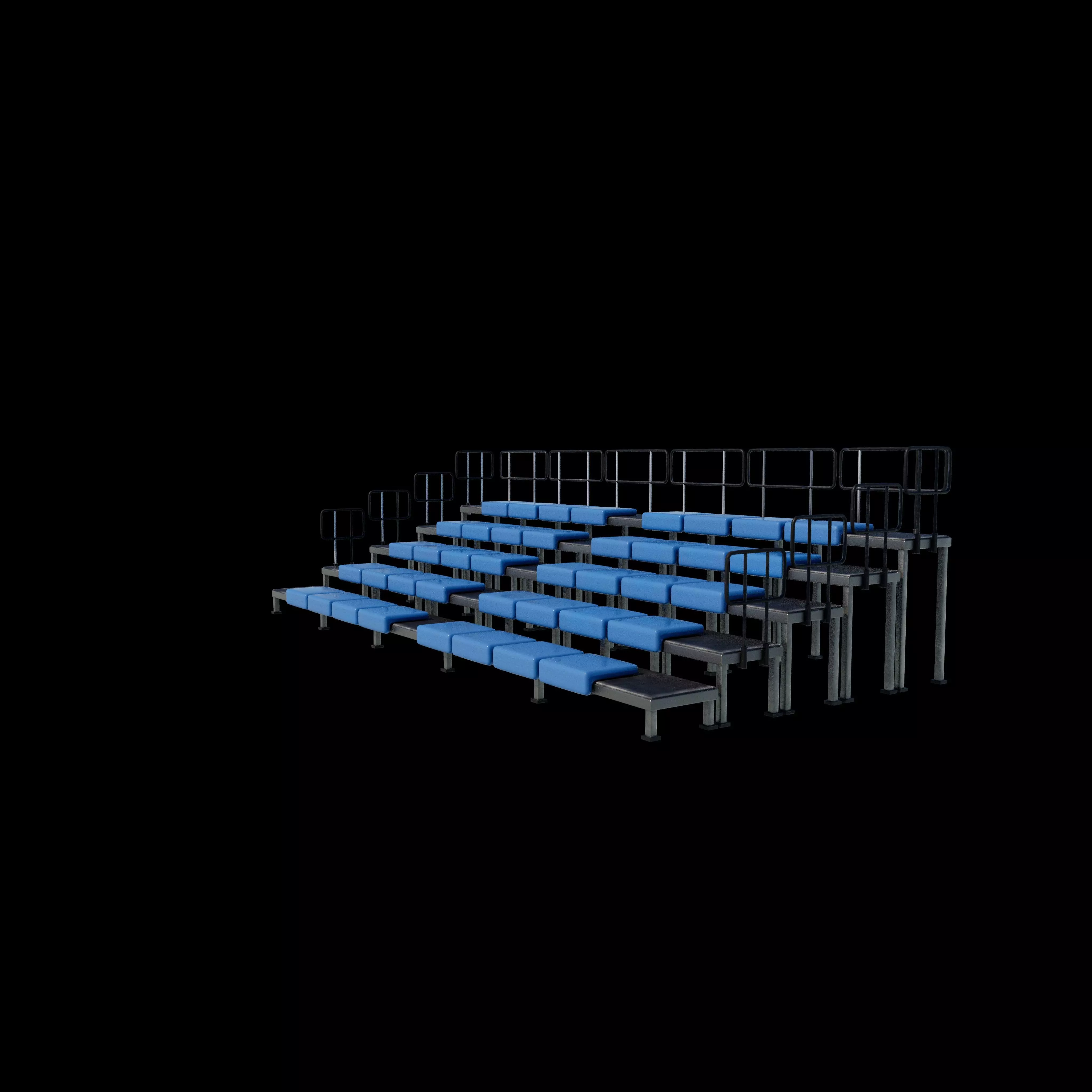 bleacher module 3D model_15