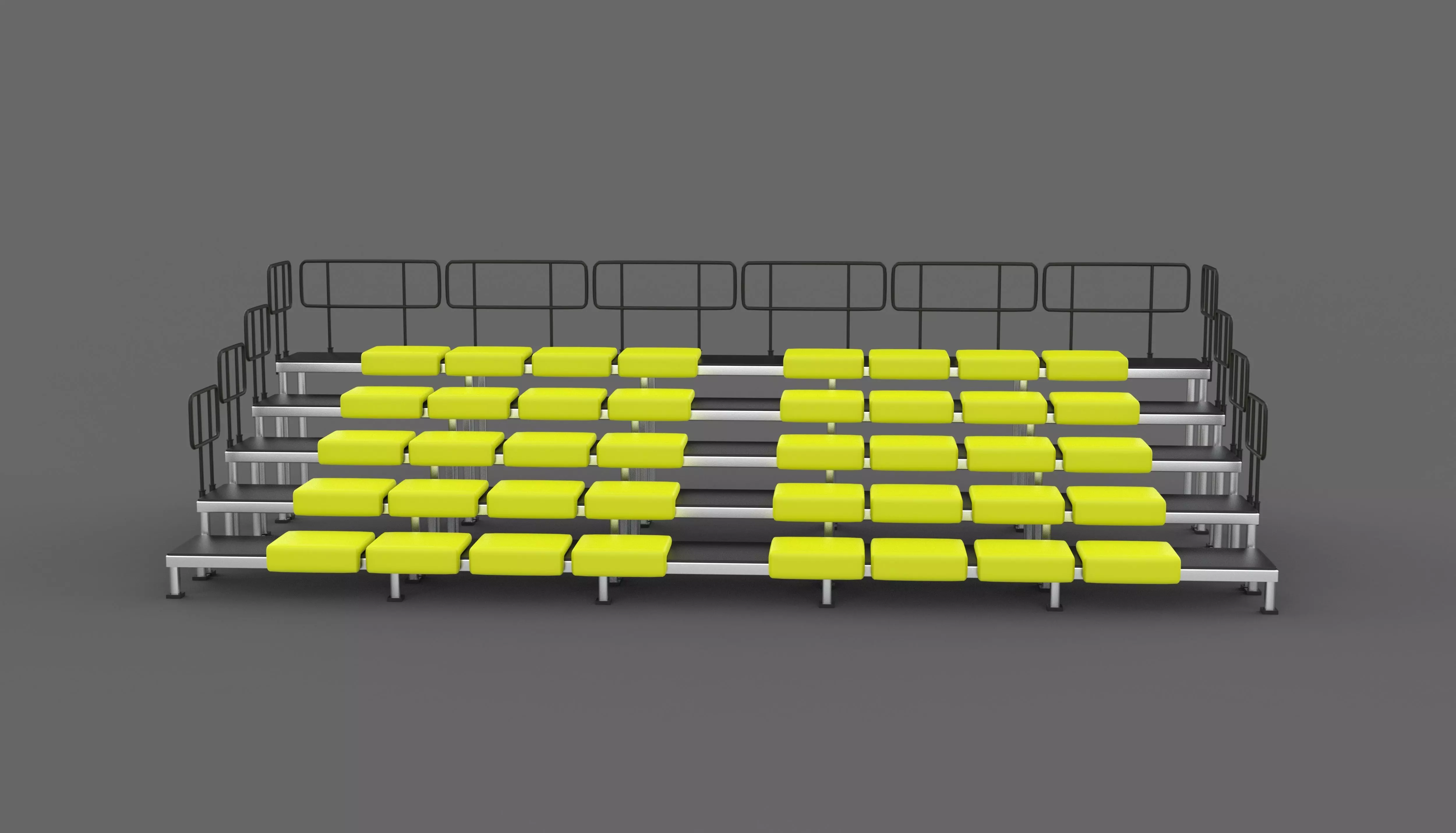 bleacher module 3D model_19