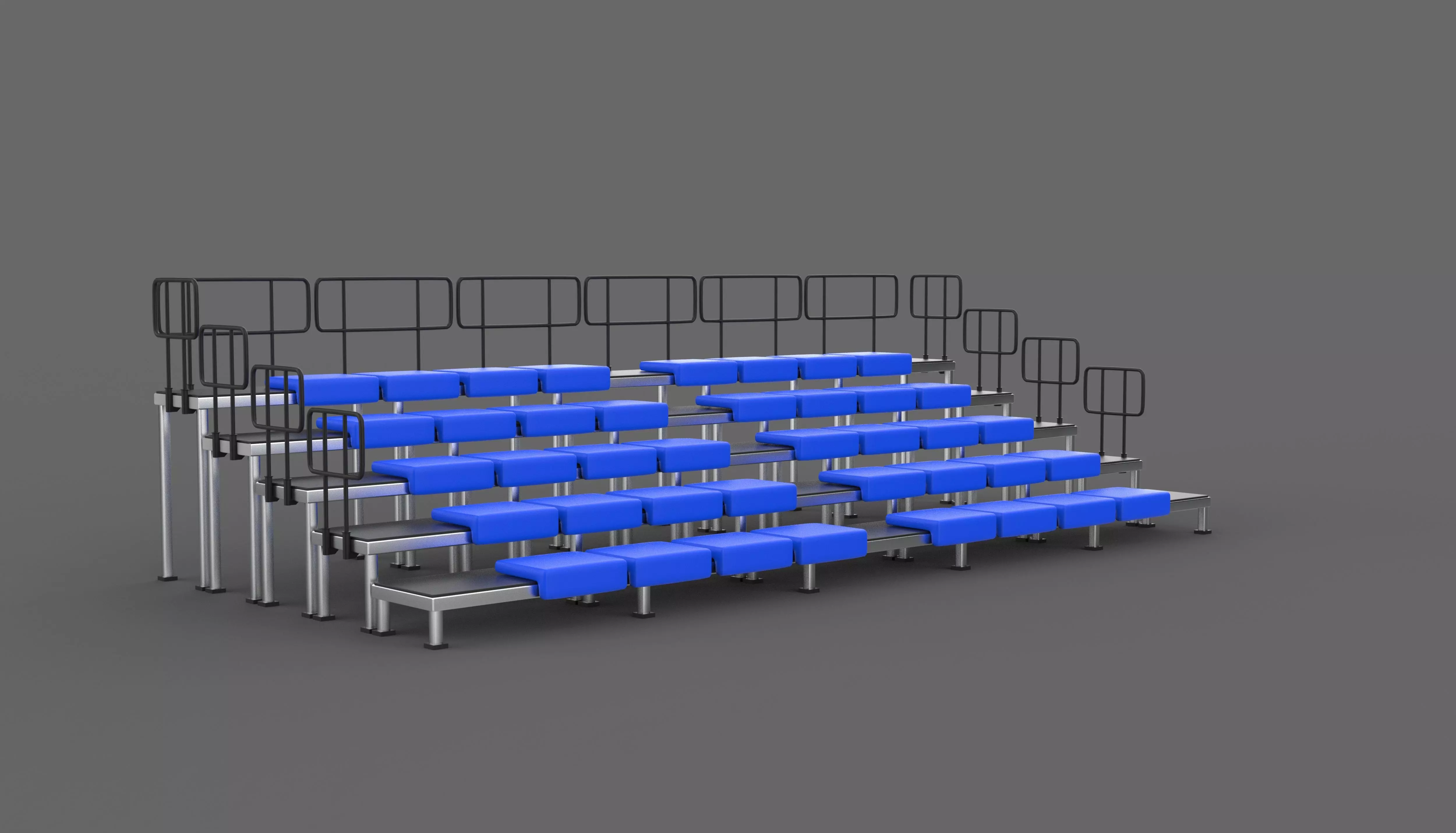 bleacher module 3D model_10