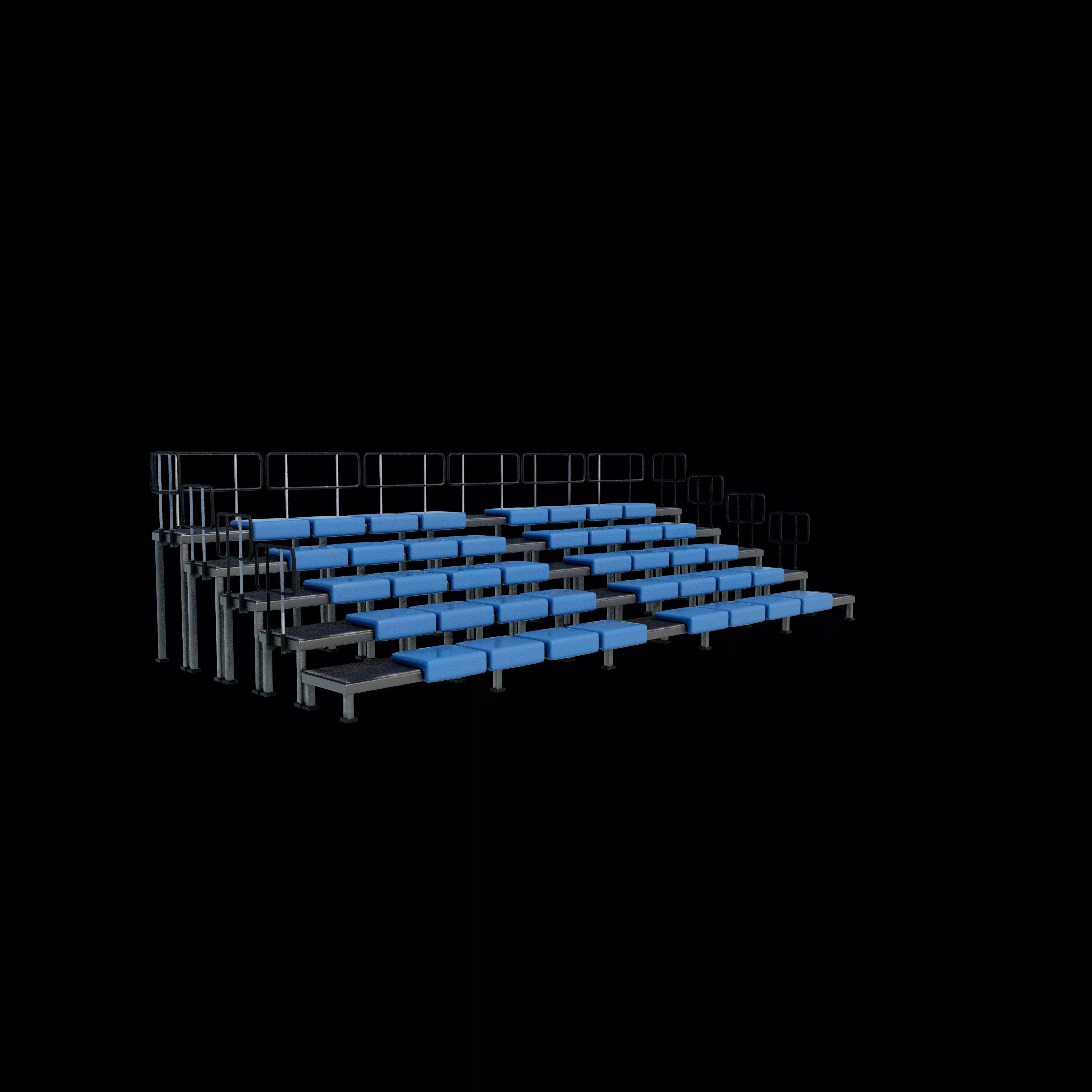 bleacher module 3D model_0