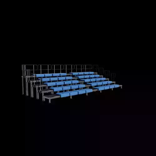 bleacher module 3D model