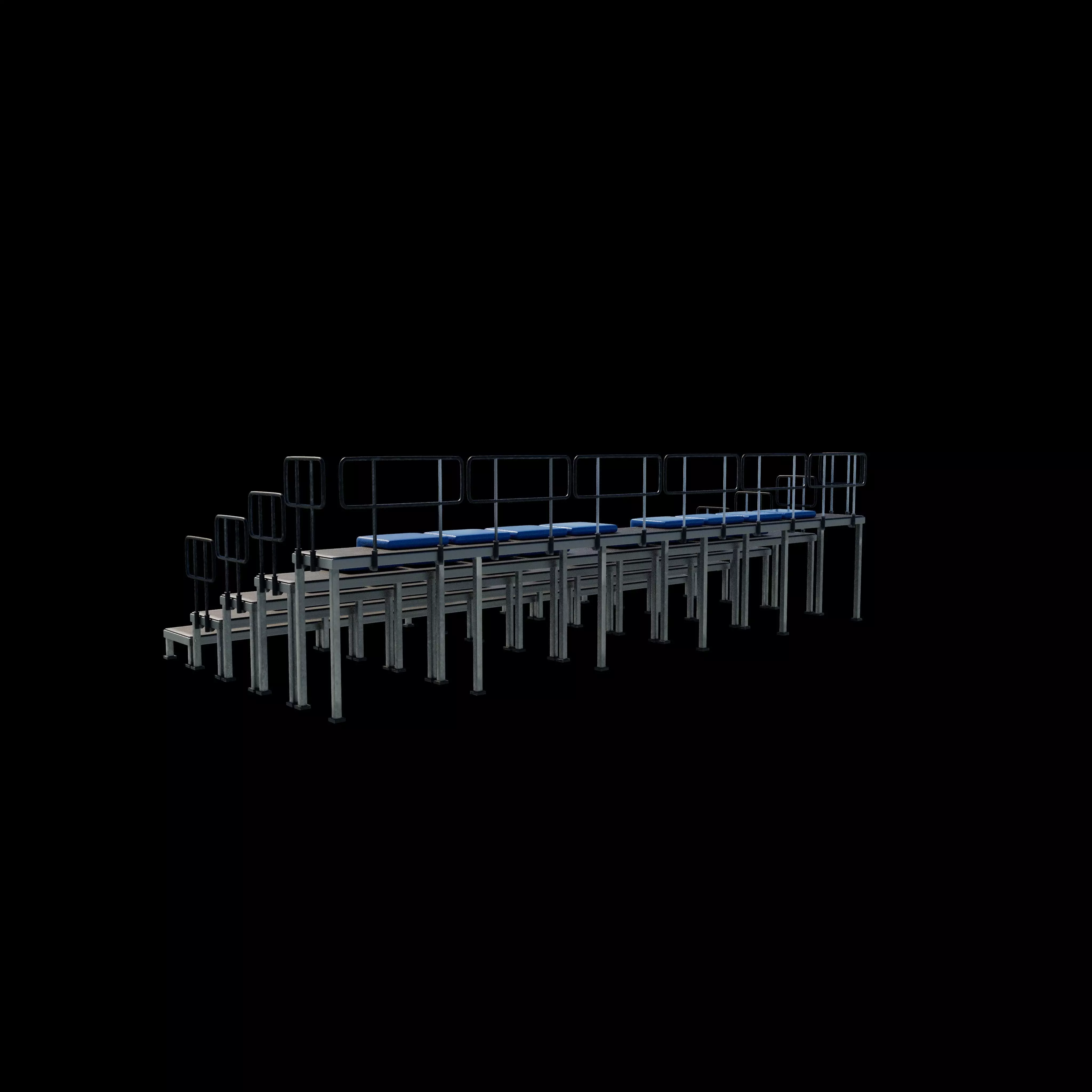 bleacher module 3D model_17
